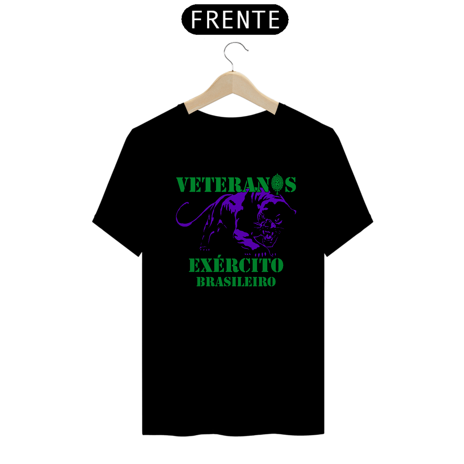 Camiseta Veteranos Exército pantera militar alusiva