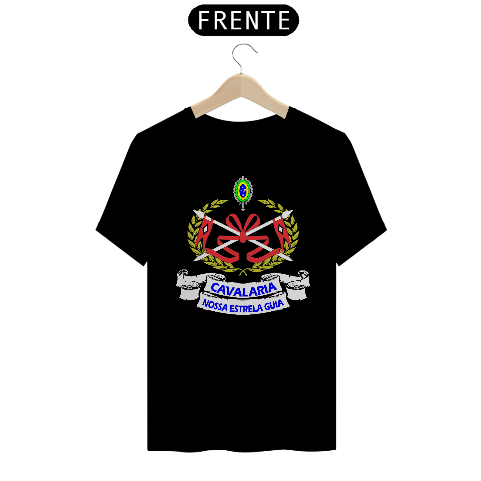 Camiseta Cavalaria Exército militar alusiva