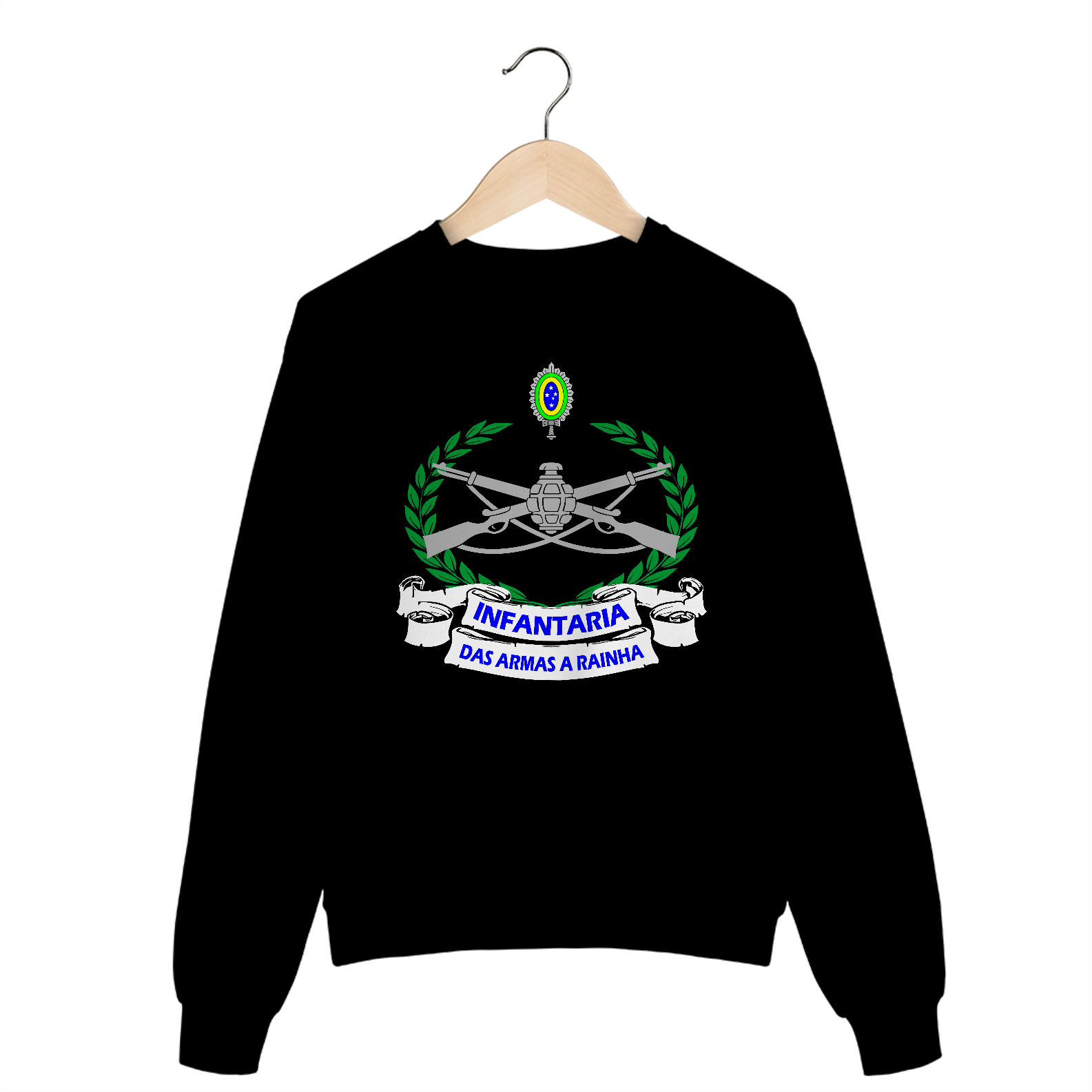 Blusa Moletom Infantaria exército militar alusiva