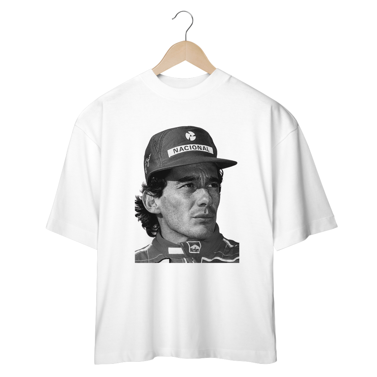 Nome do produto: T-SHIRT OVERSIZED AYRTON SENNA