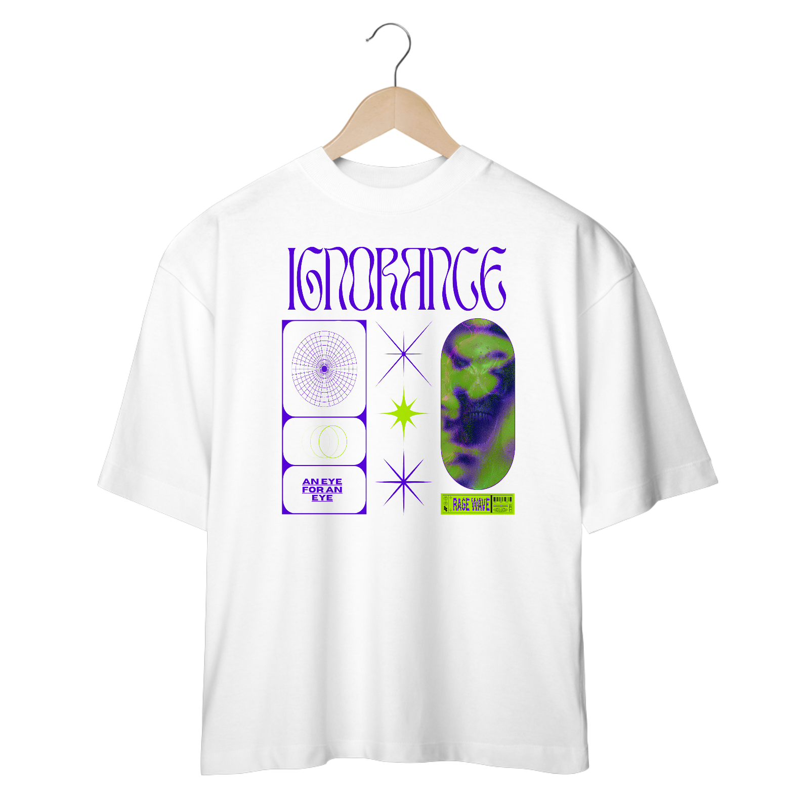 CAMISETA OVERSIZED IGNORANCE - STREETWEAR