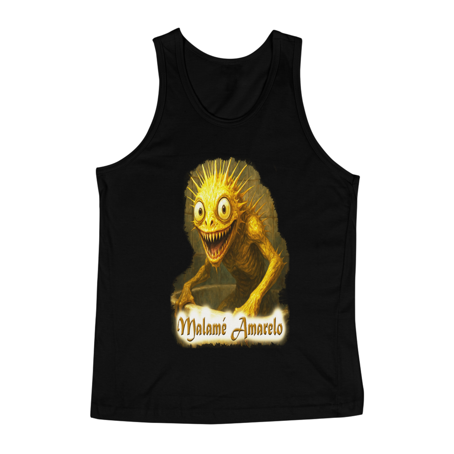 regata masculina malamé amarelo