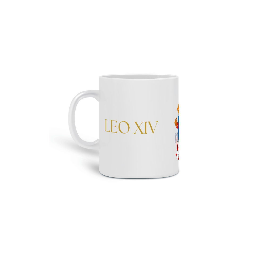 Caneca Brasão Papa Leão XIV