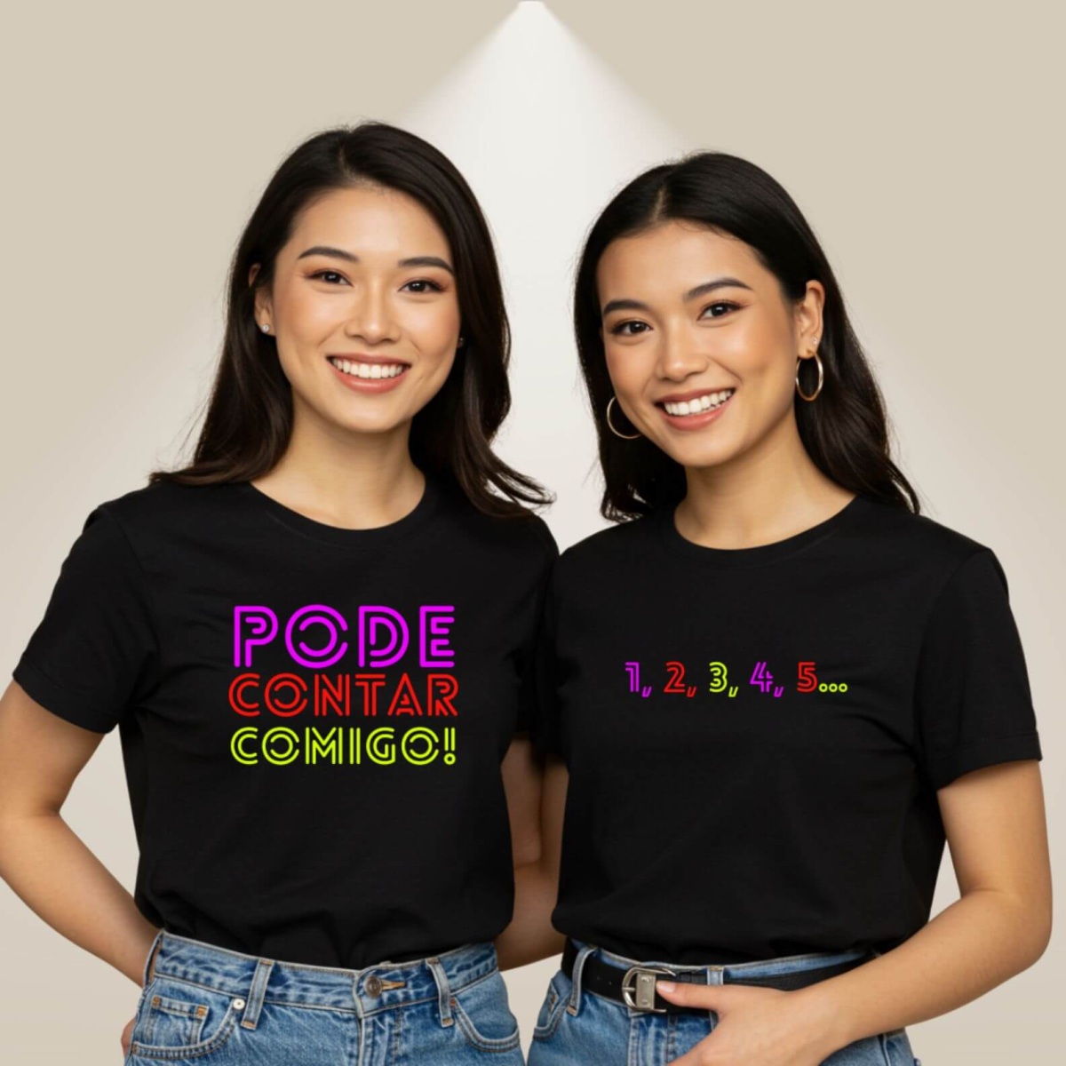 Camiseta Amigas - Pode Contar Comigo 2