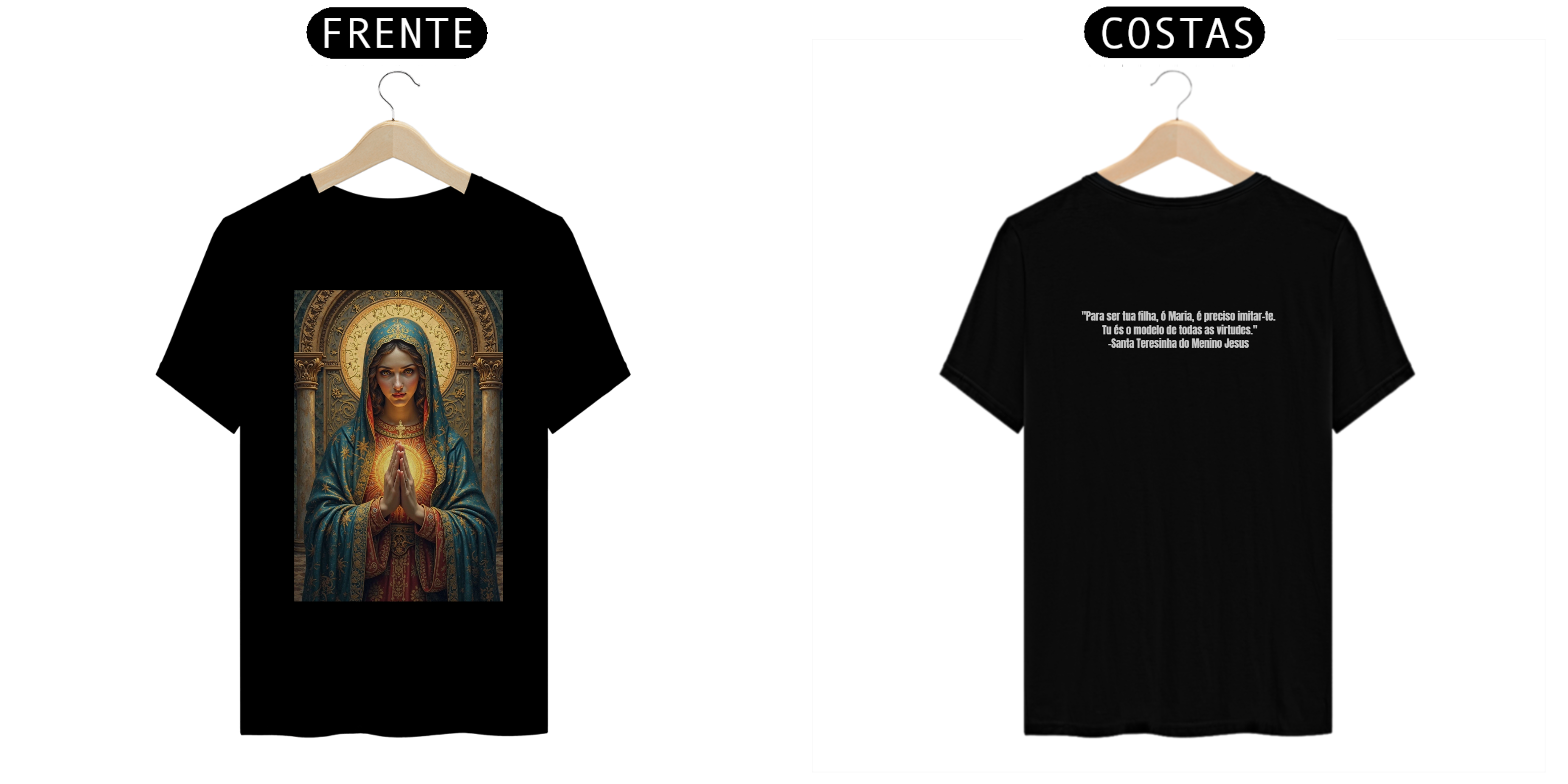 Nome do produto: Modelo de Todas as Virtudes com frase de Santa Teresinha do menino Jesus