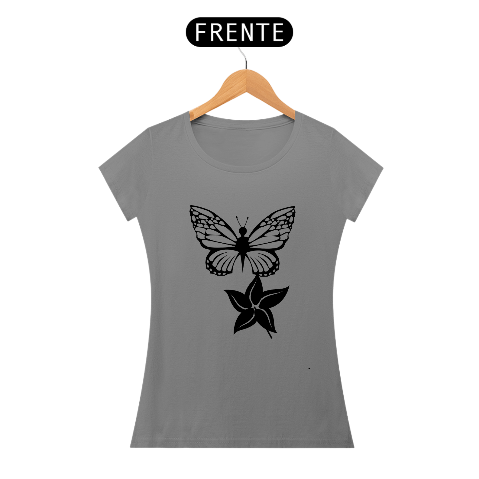 Camiseta Baby Long Quality Borboleta 