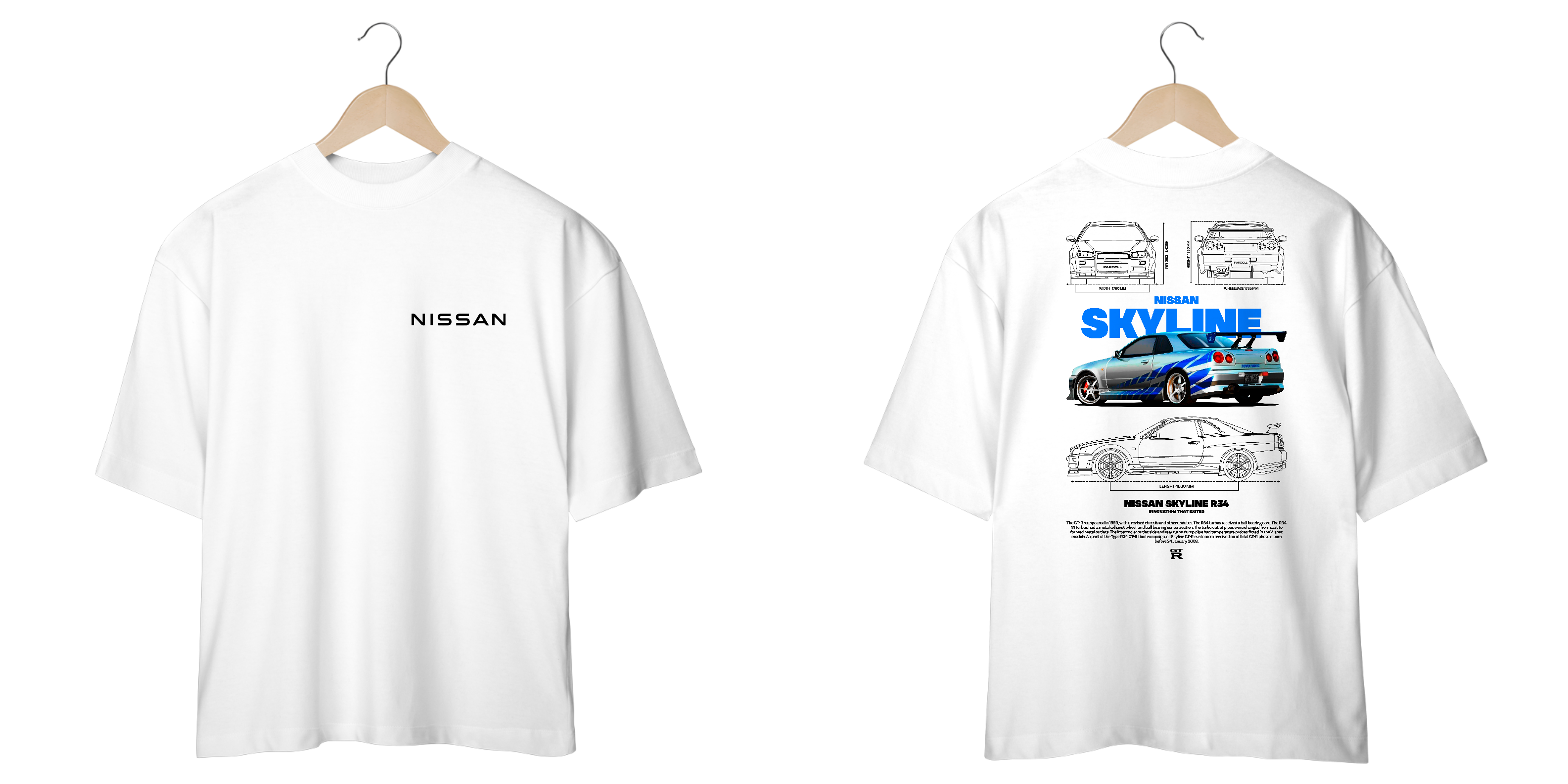 Camisa Oversized - Nissan GTR R34
