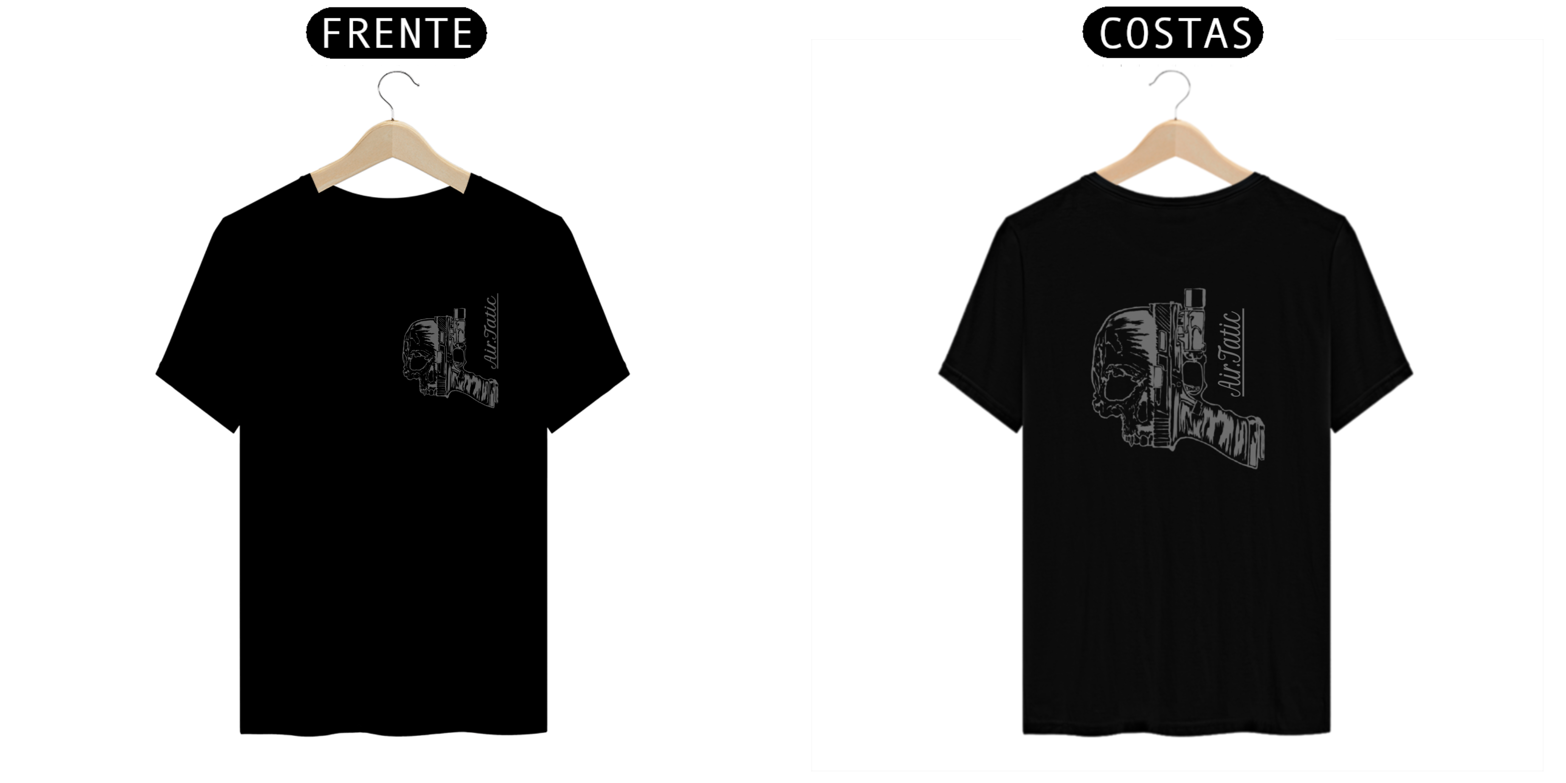 Camisa Pistola+Caveira 