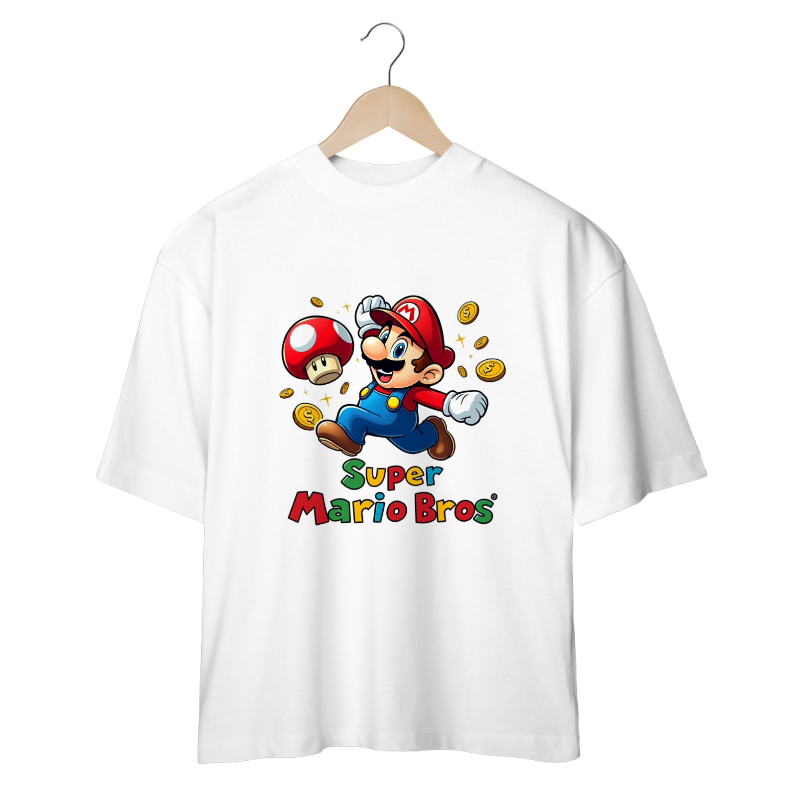 Nome do produto: Camiseta jogo Super Mario Bros