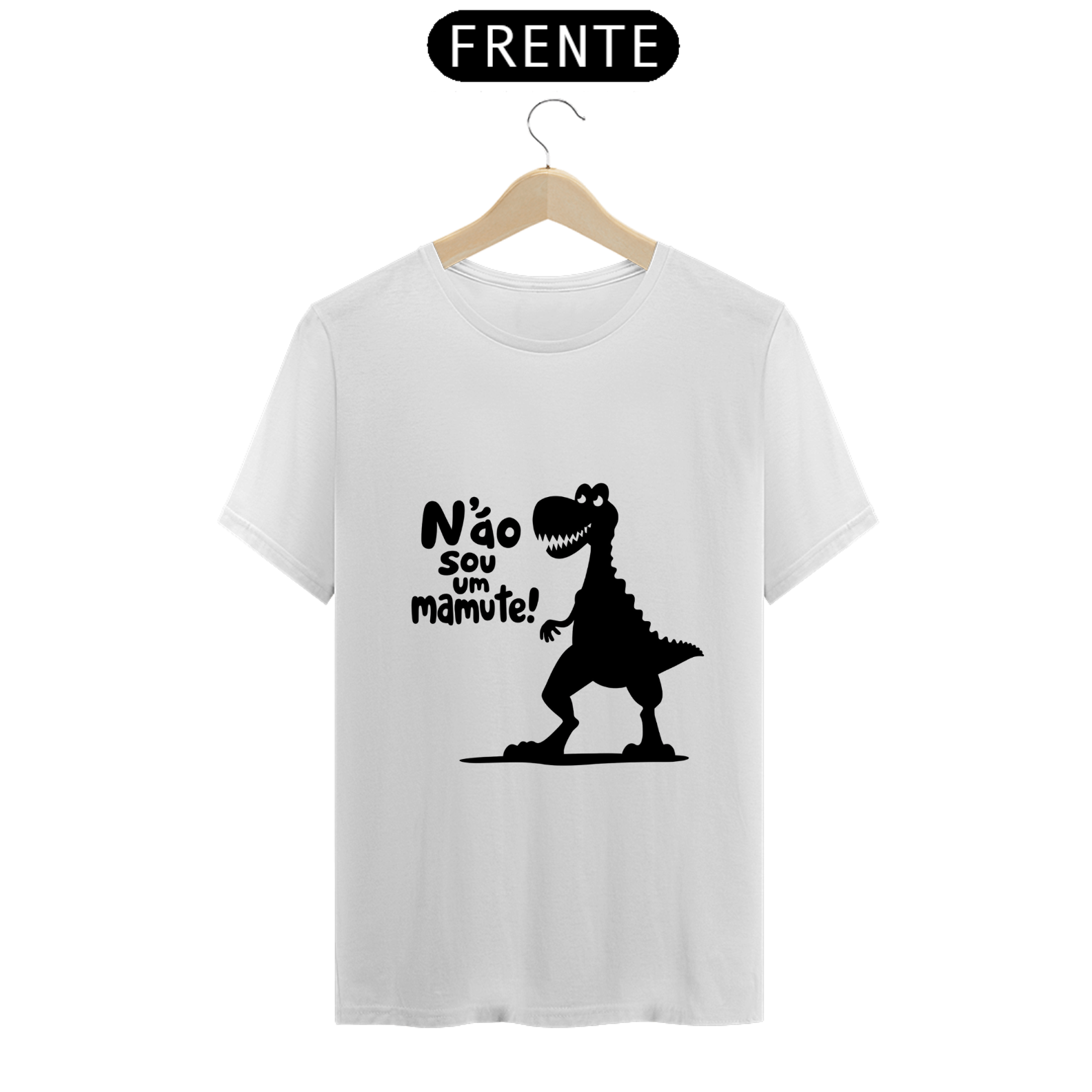 Camiseta Modelagem Tradicional - Não Sou um Mamute