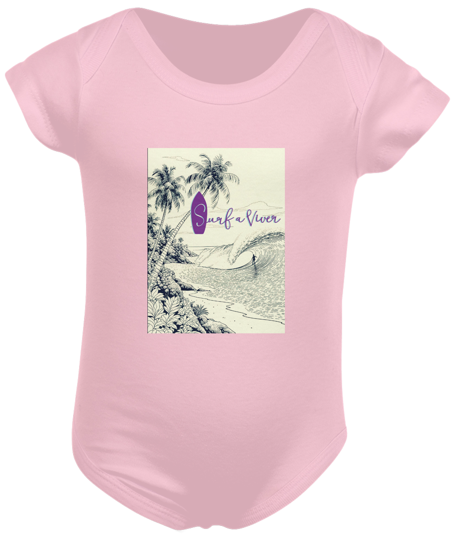 Body Bebê Rosa