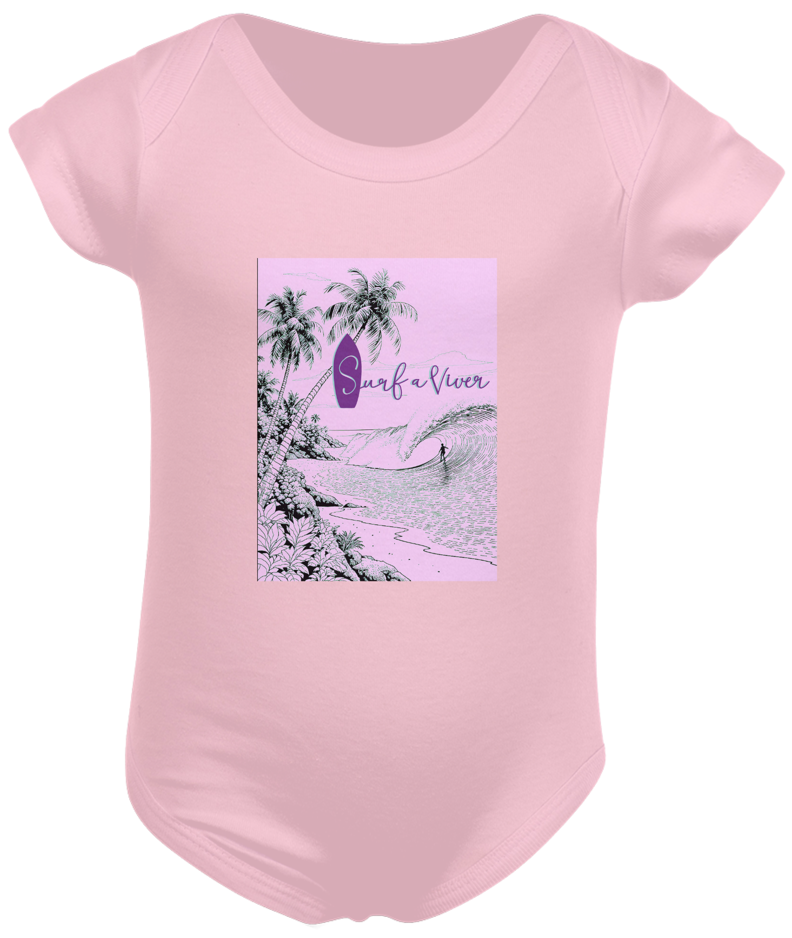 Body Bebê Rosa