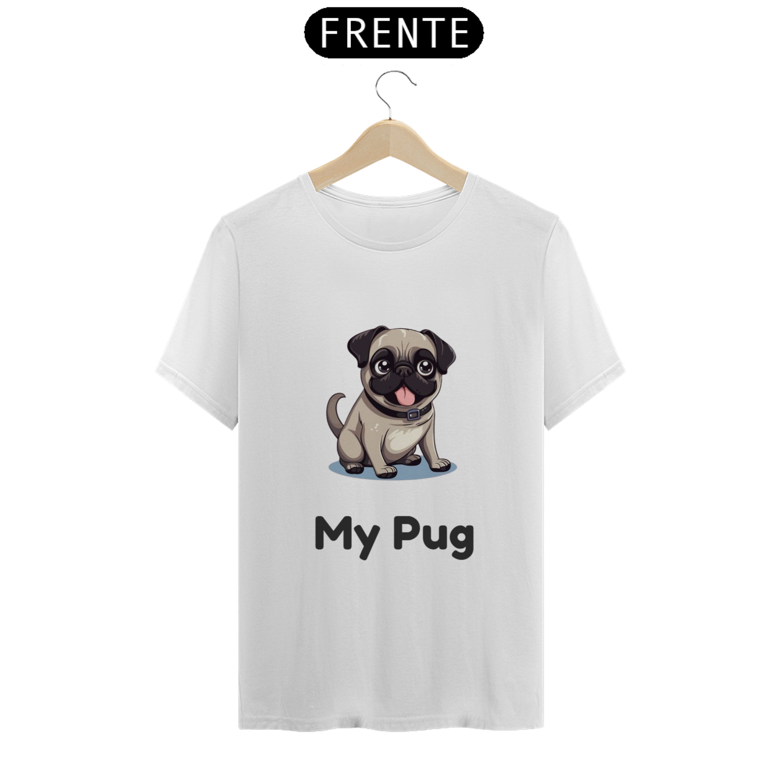 Camiseta Clássica Pug