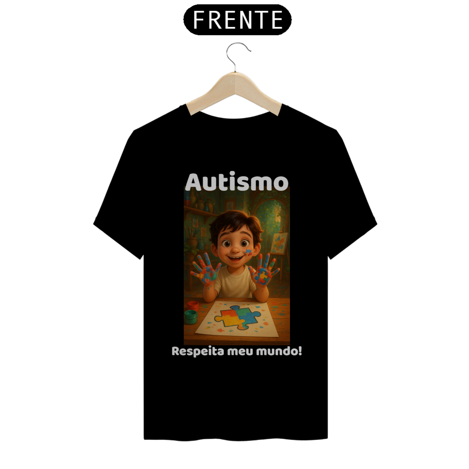 Camiseta Classica Autismo, respeita