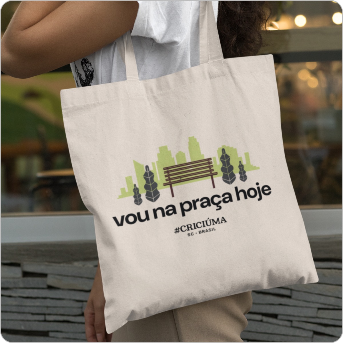 Ecobag Estilosa –Vou na praça hoje 