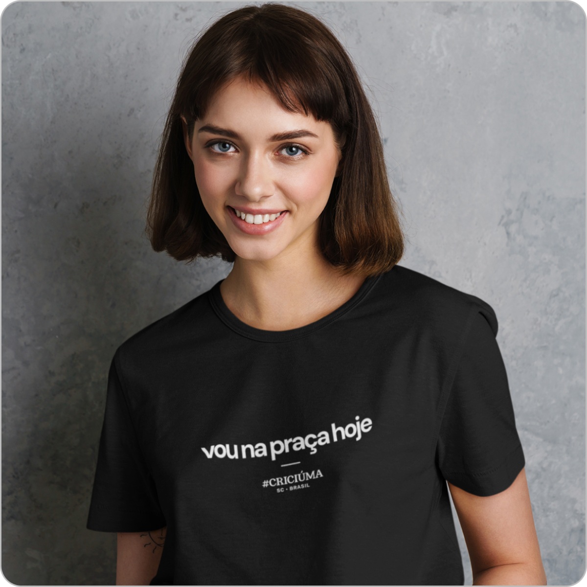 Camisa Unissex - Vou na praça hoje