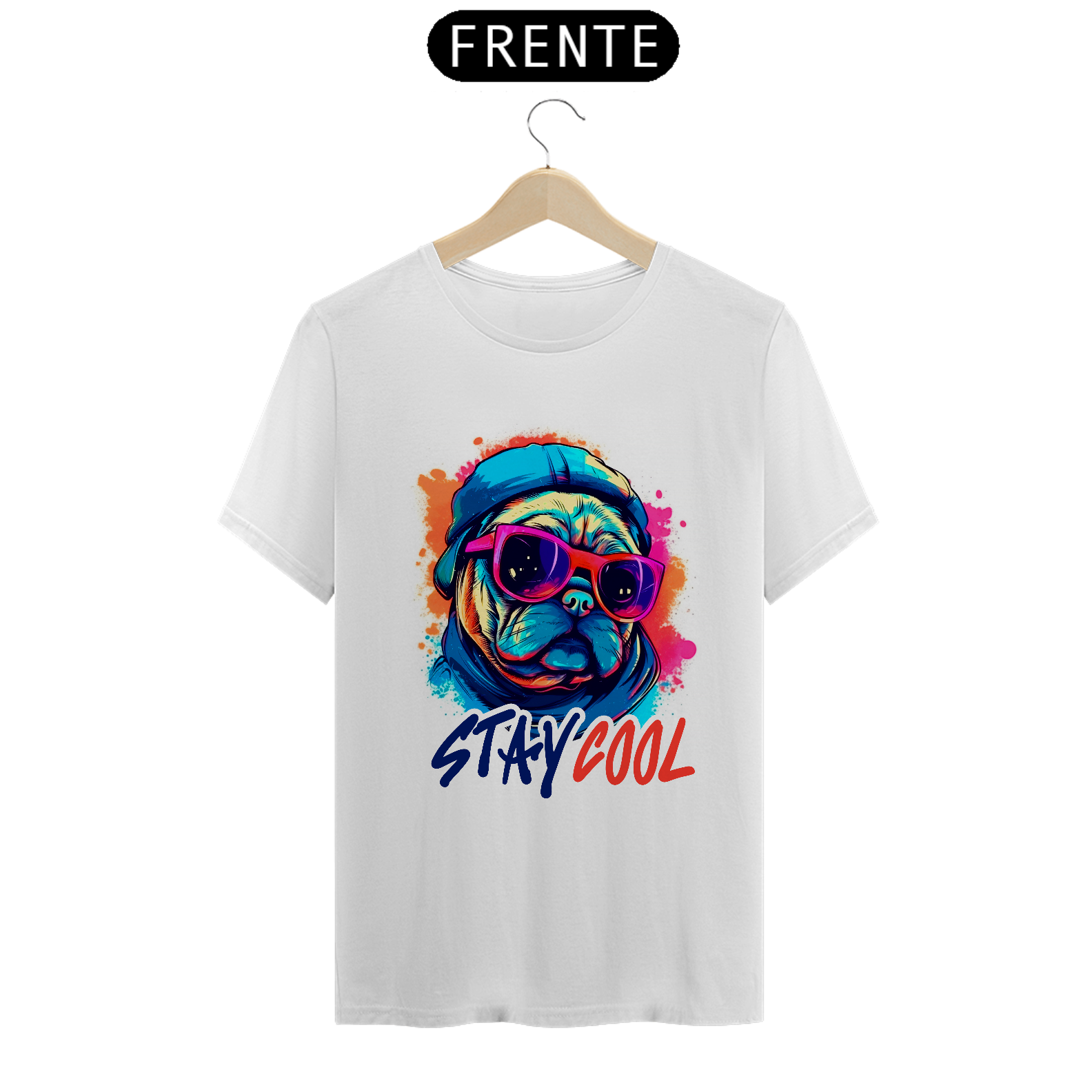 Camiseta Pug Stay Cool