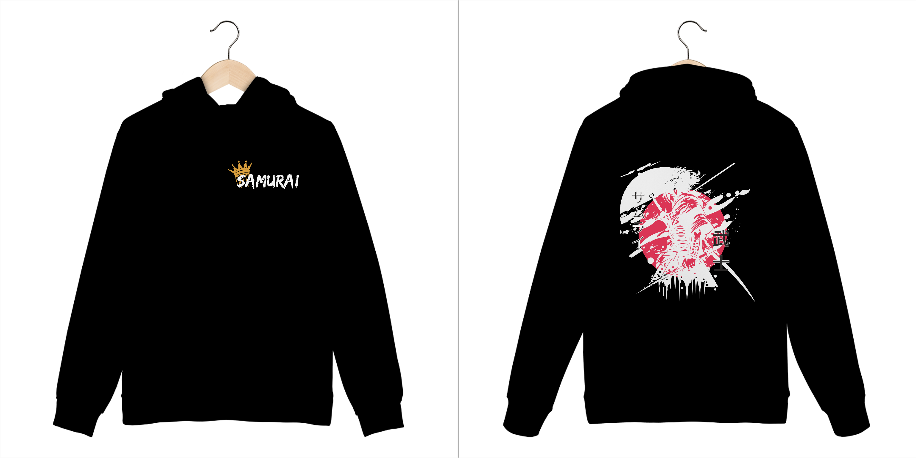 moletom canguro de samurai