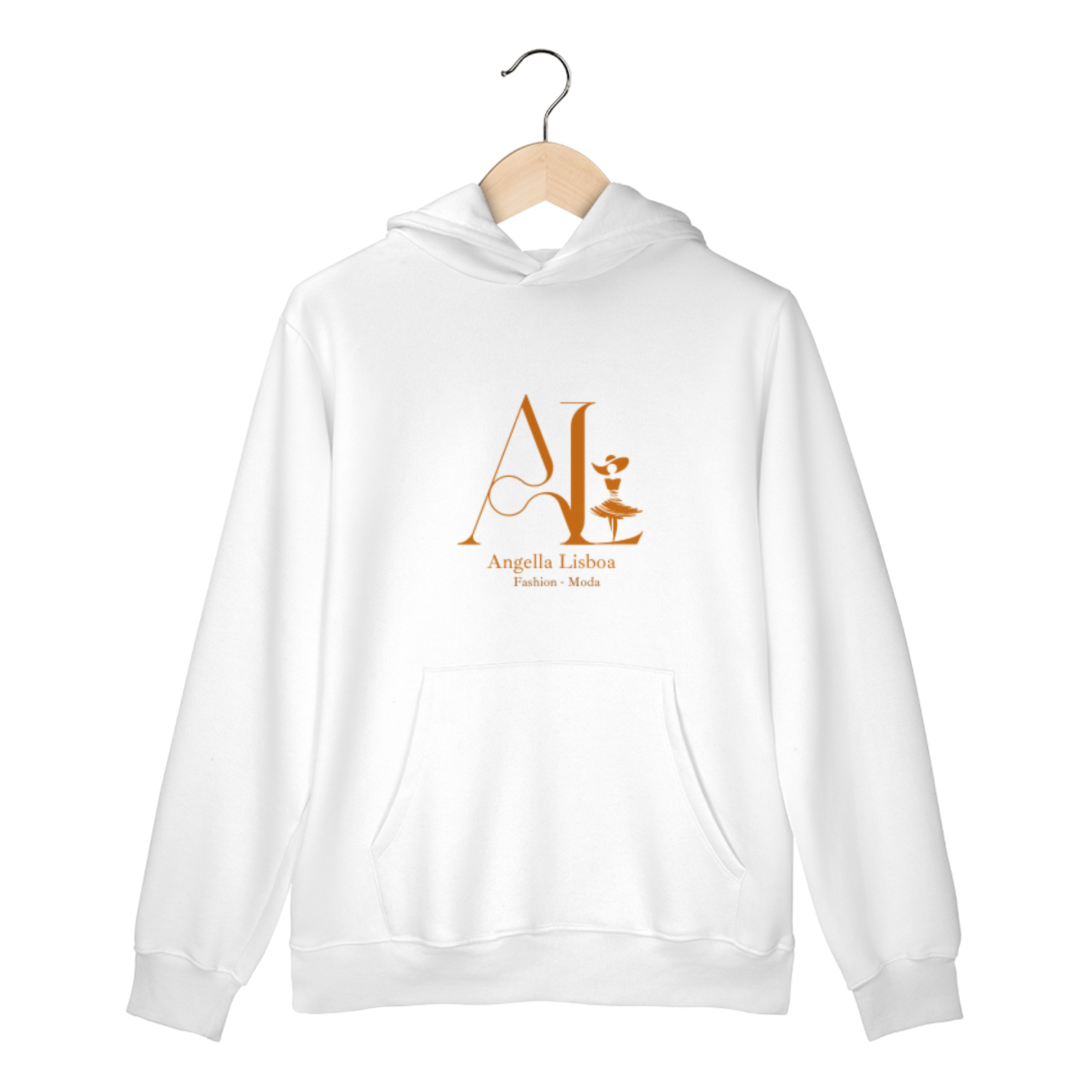 Blusa de moleton Angella fashion moda estampa fundo branco