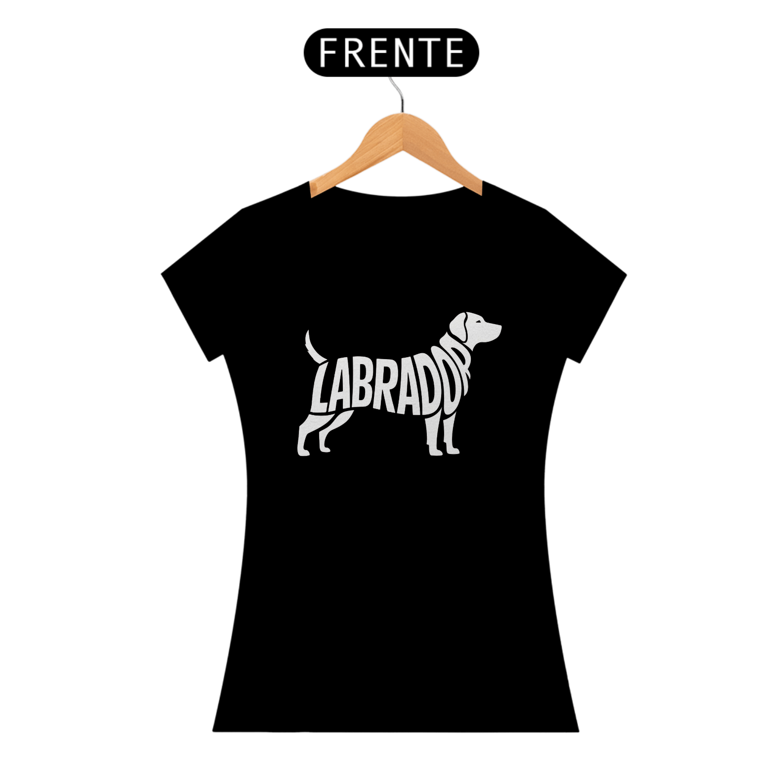 Nome do produto: CAMISETA FEMININA LABRADOR