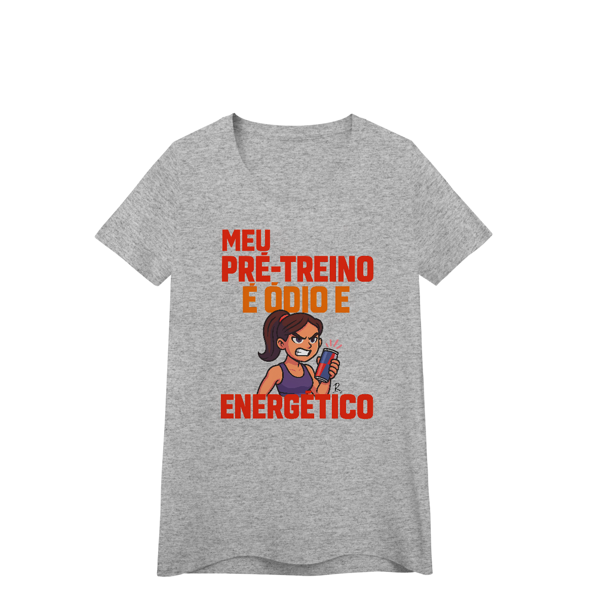 Baby Look - Meu pré treino é ódio e energético
