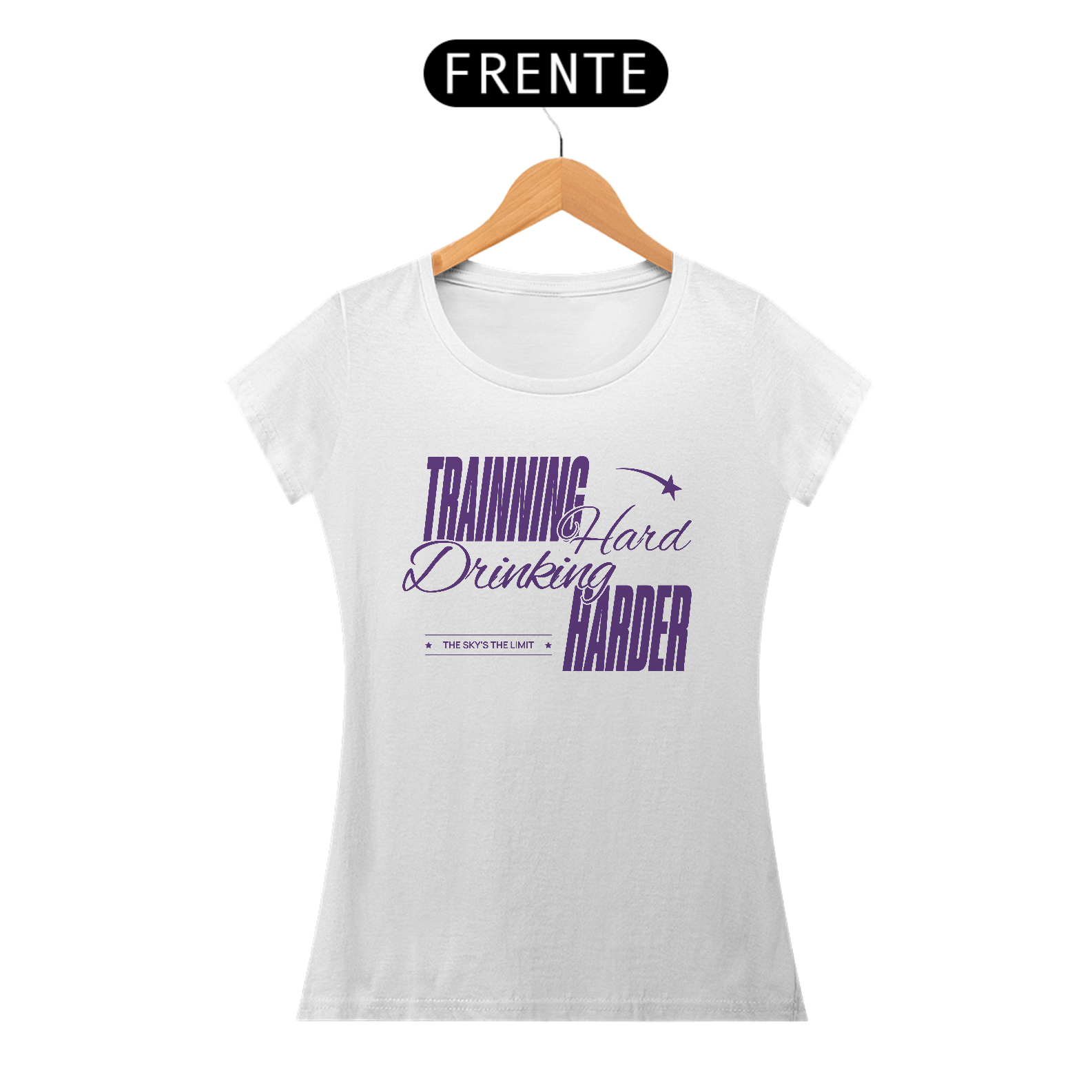 CAMISETA FEMININA DRINKING HARDER