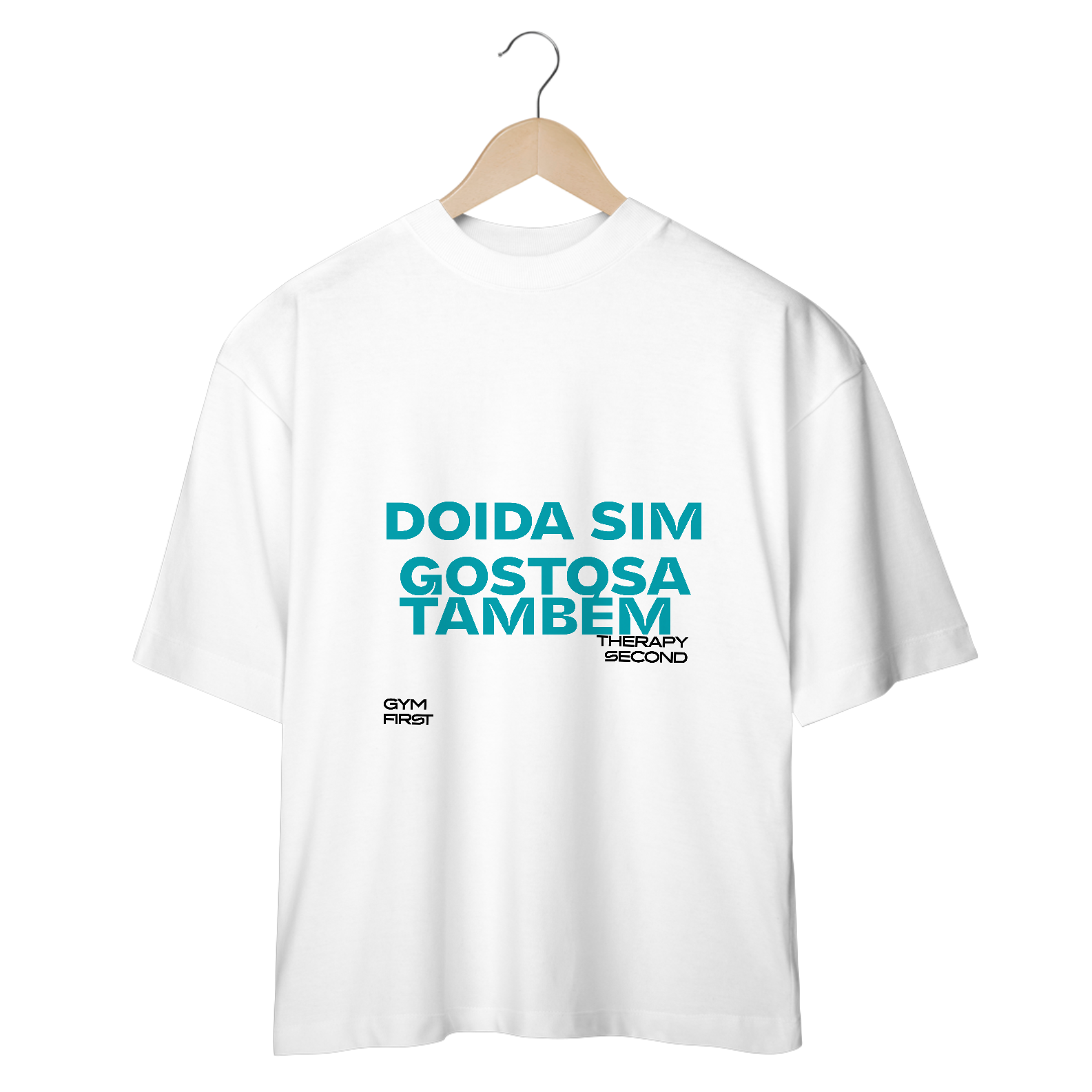 Nome do produto: T-SHIRT OVERSIZED DOIDA SIM