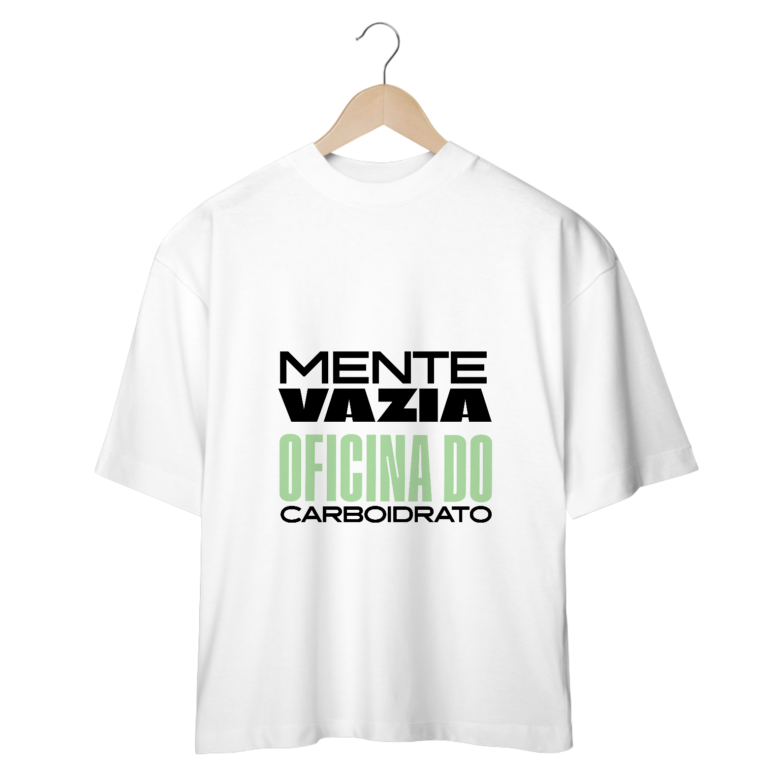 T-SHIRT OVERSIZED MENTE VAZIA