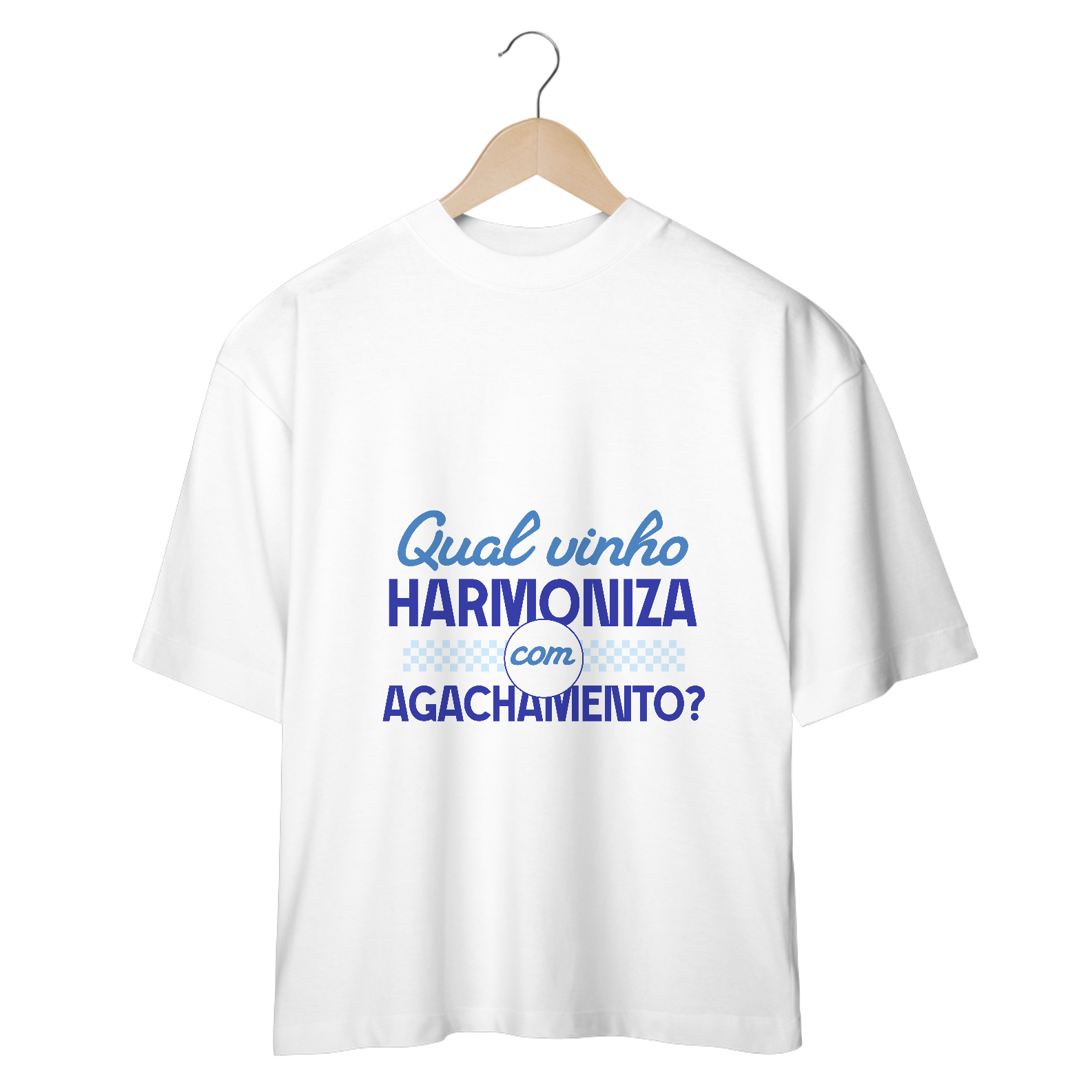 T-SHIRT OVERSIZED QUAL VINHO