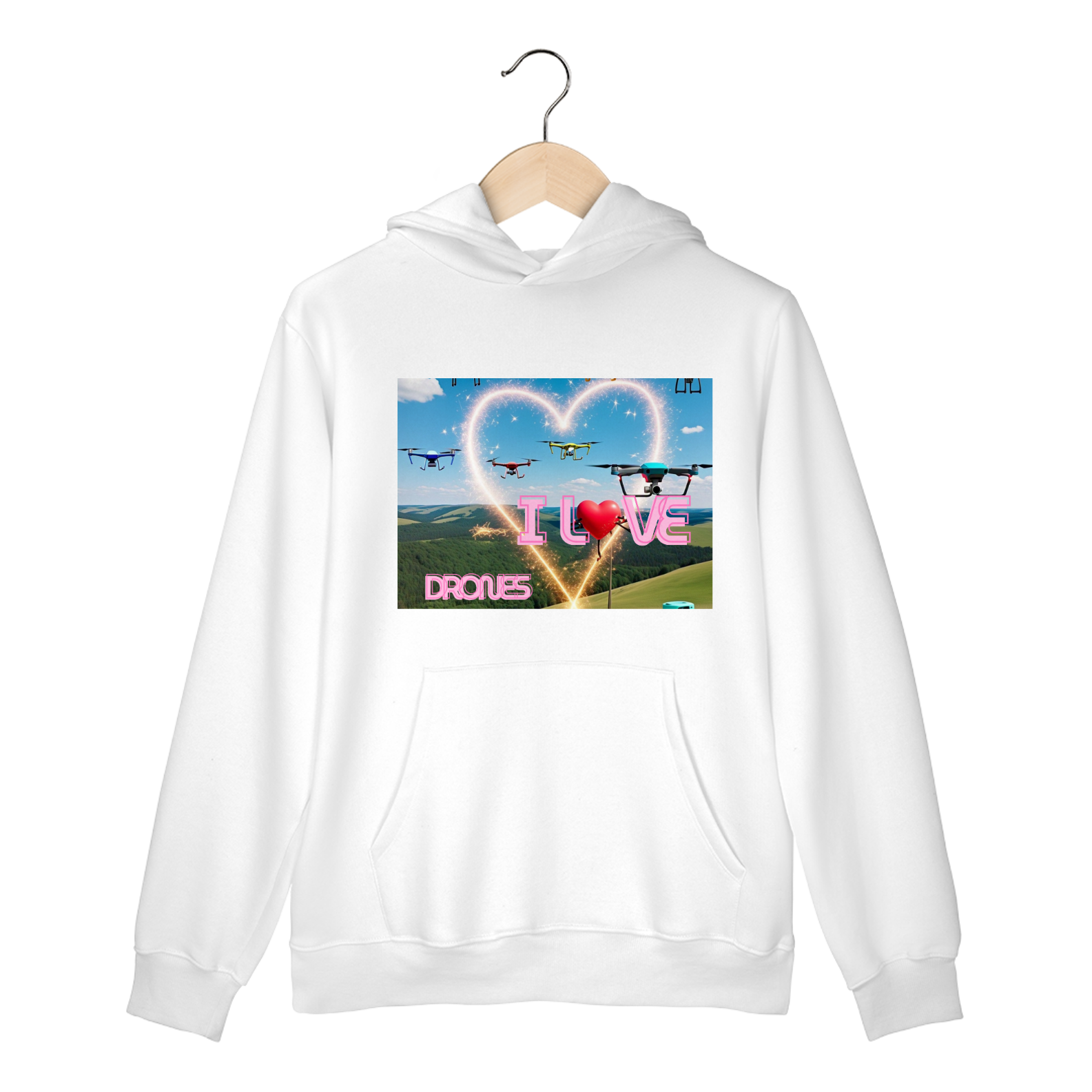 moletom i love drones