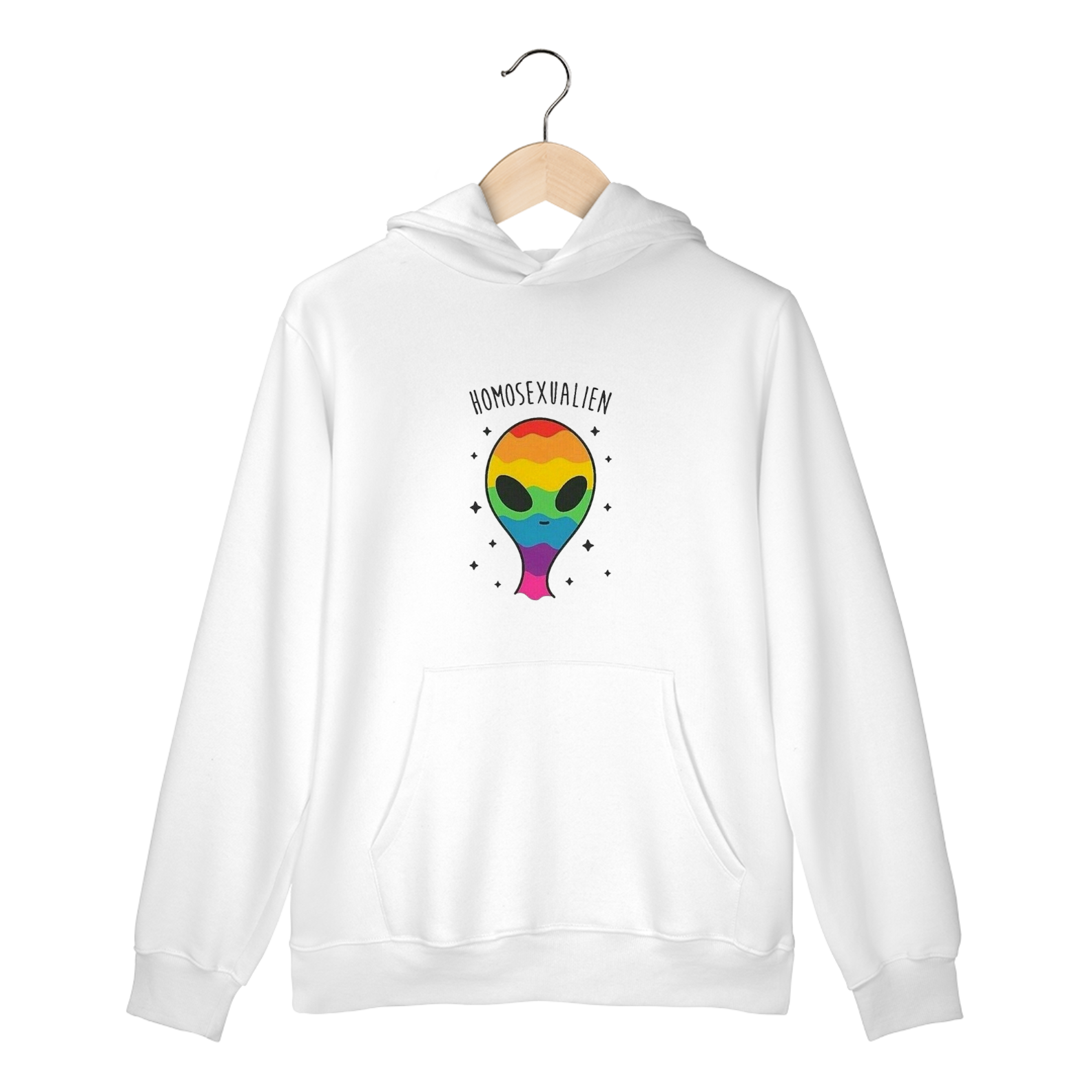 Moletom canguru estampa homosexualien 