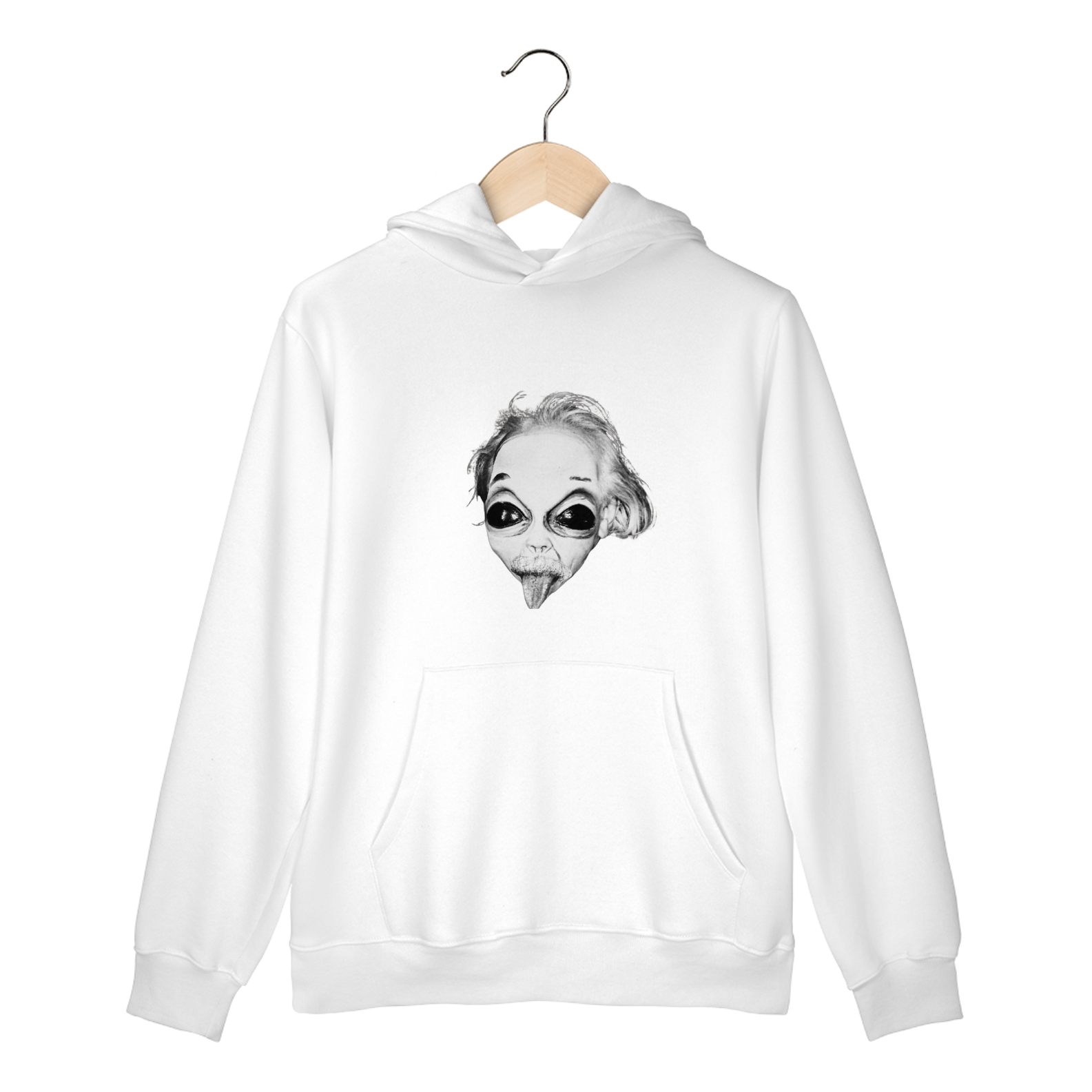 Moletom canguru estampa albert einstein crazy