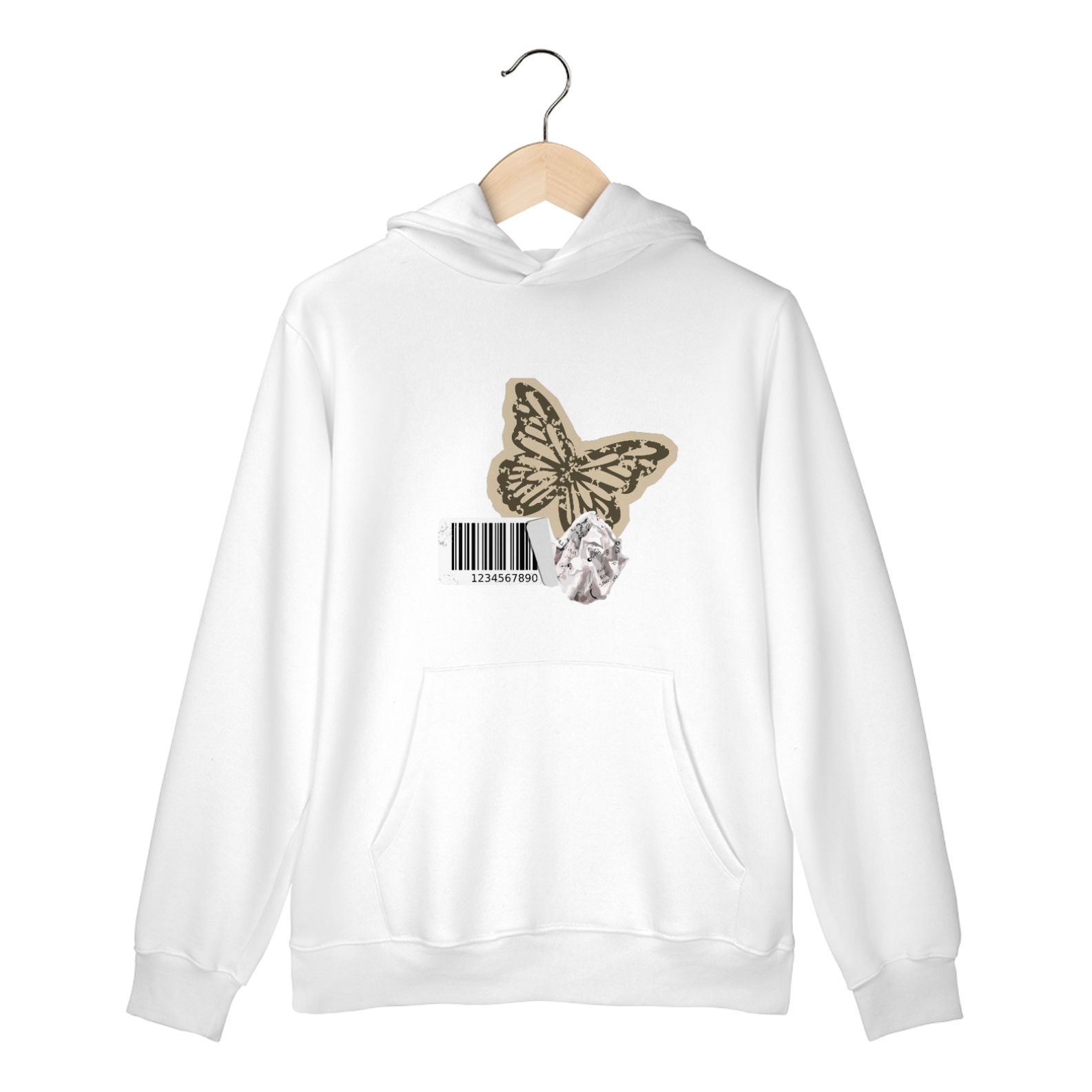 Moletom canguru estampa autoral fly cod