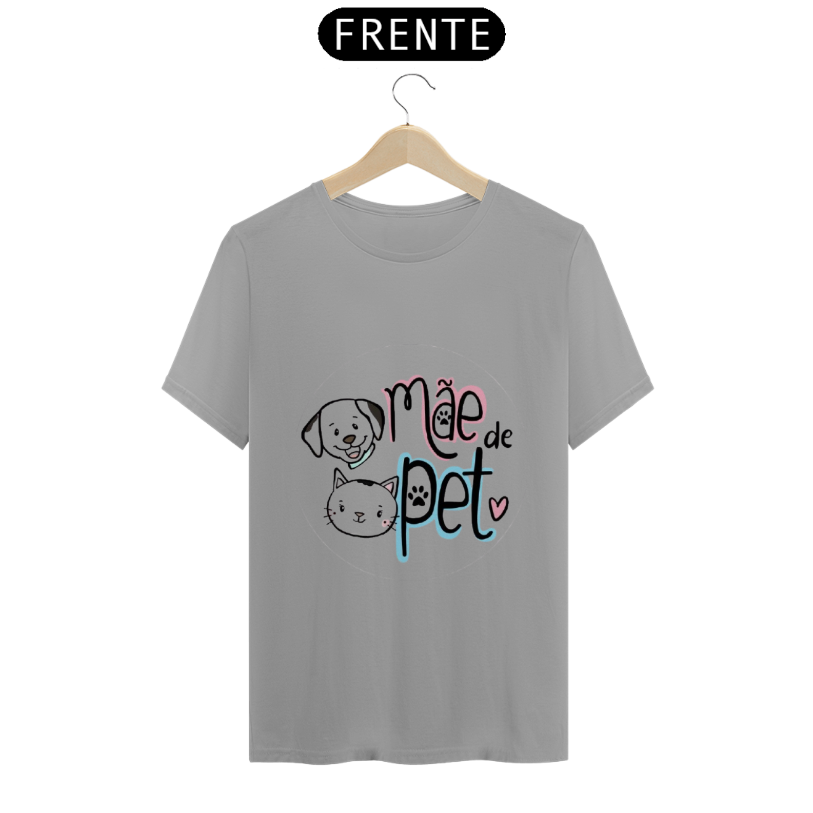 Camisa estampa mãe de pet
