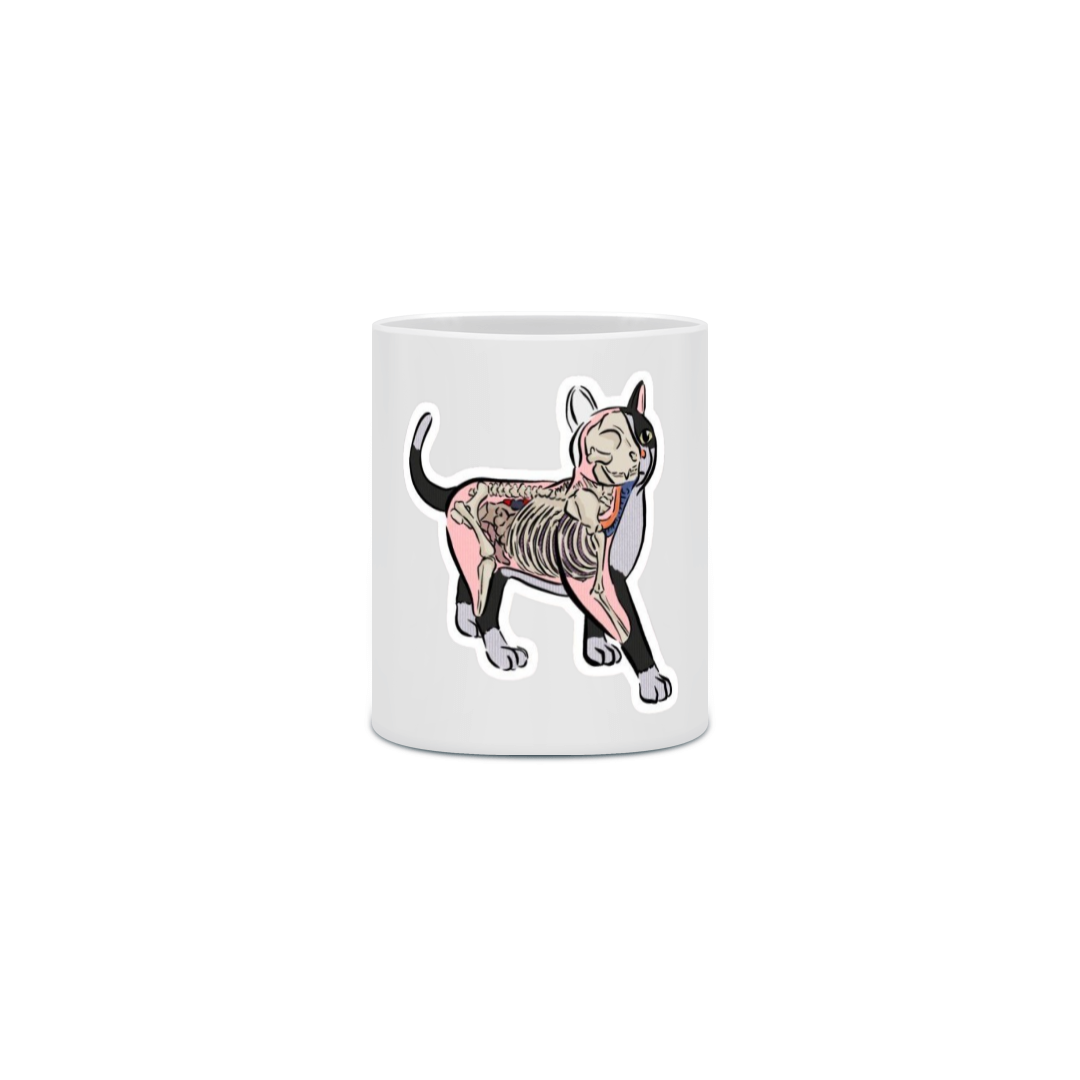 Caneca gato anatomia