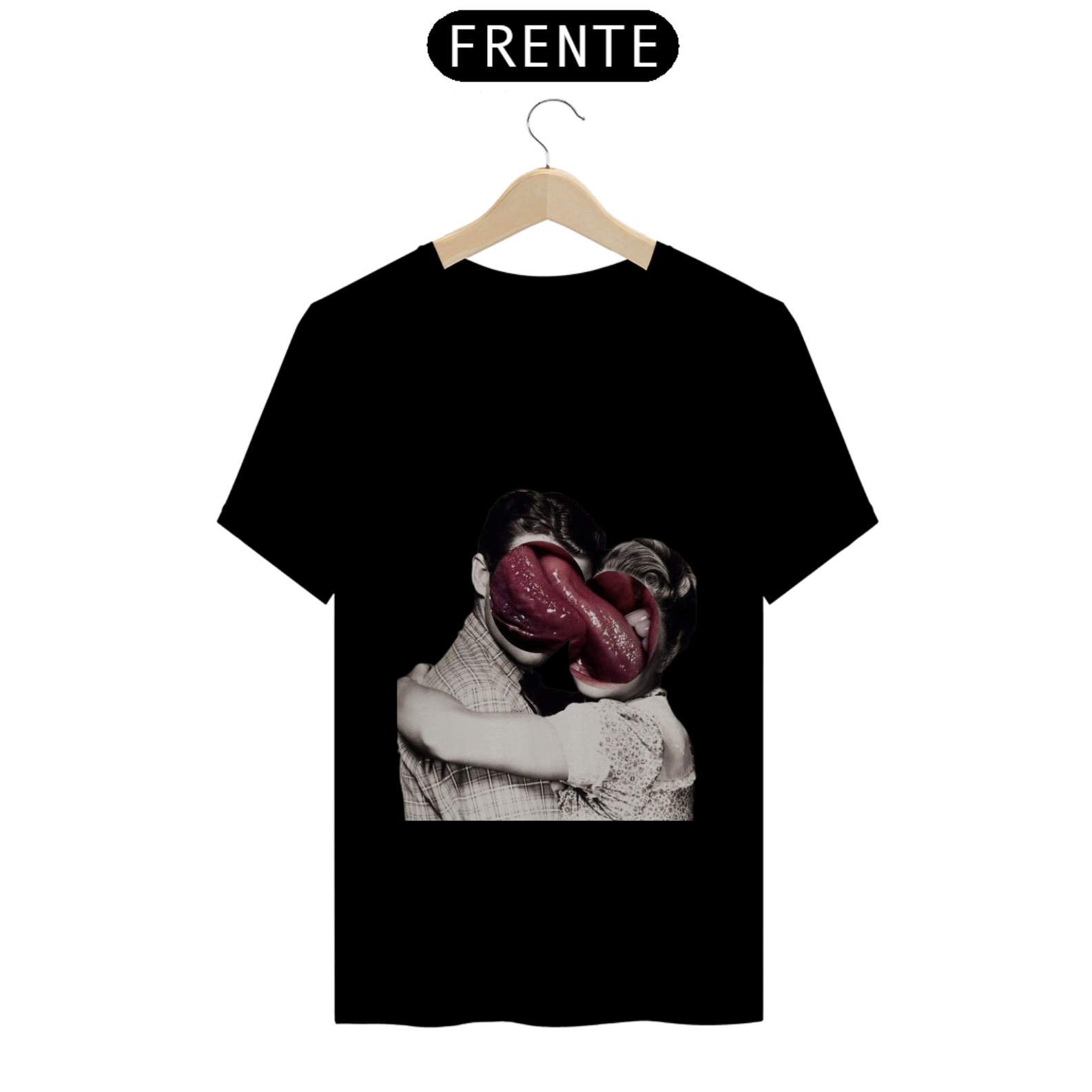 Camisa estampa entre línguas nossas