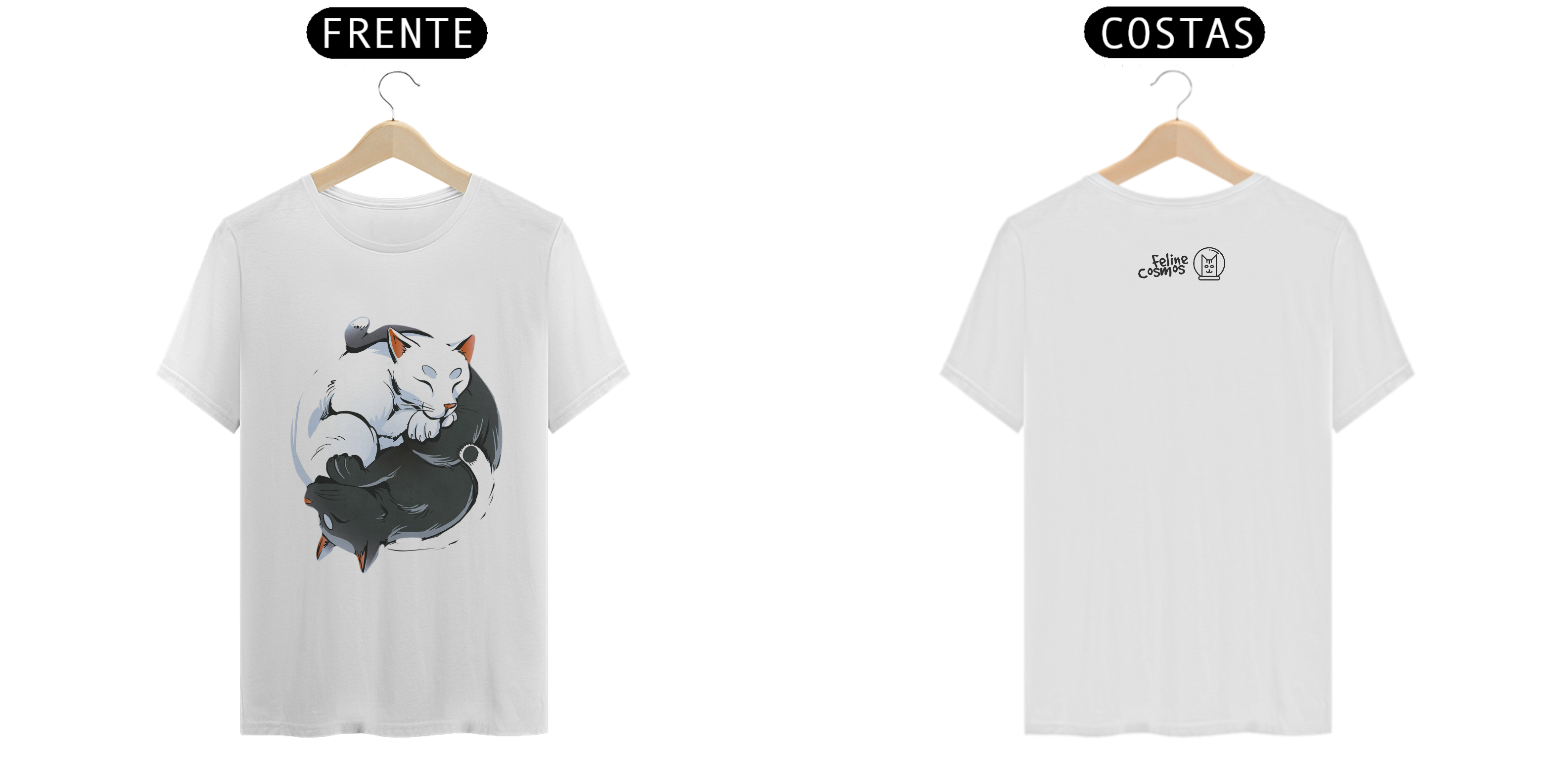 Camisa Yin-Yang Cat