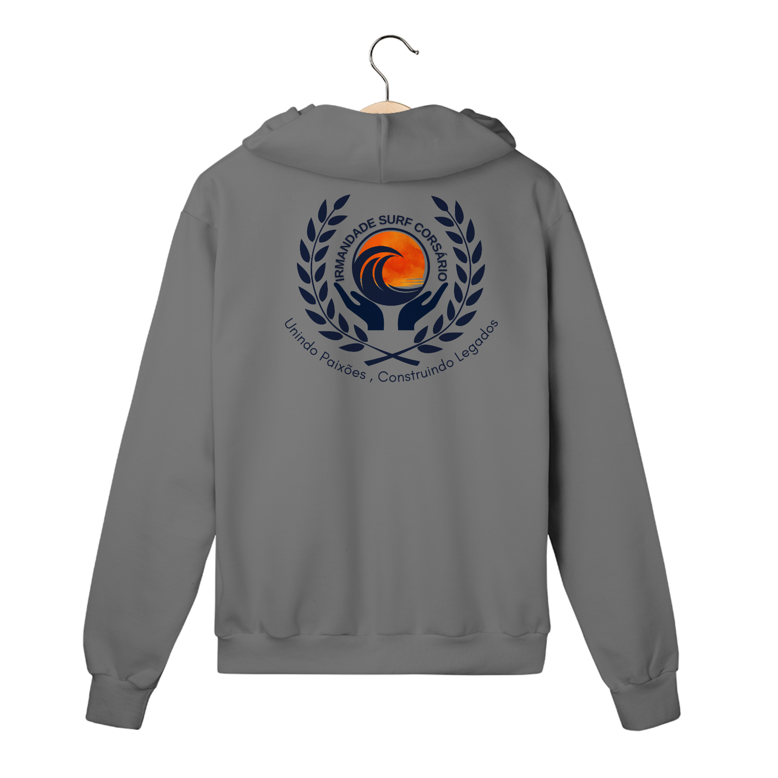 Nome do produto: Moletom com ziper Irmandade Surf Corsário 