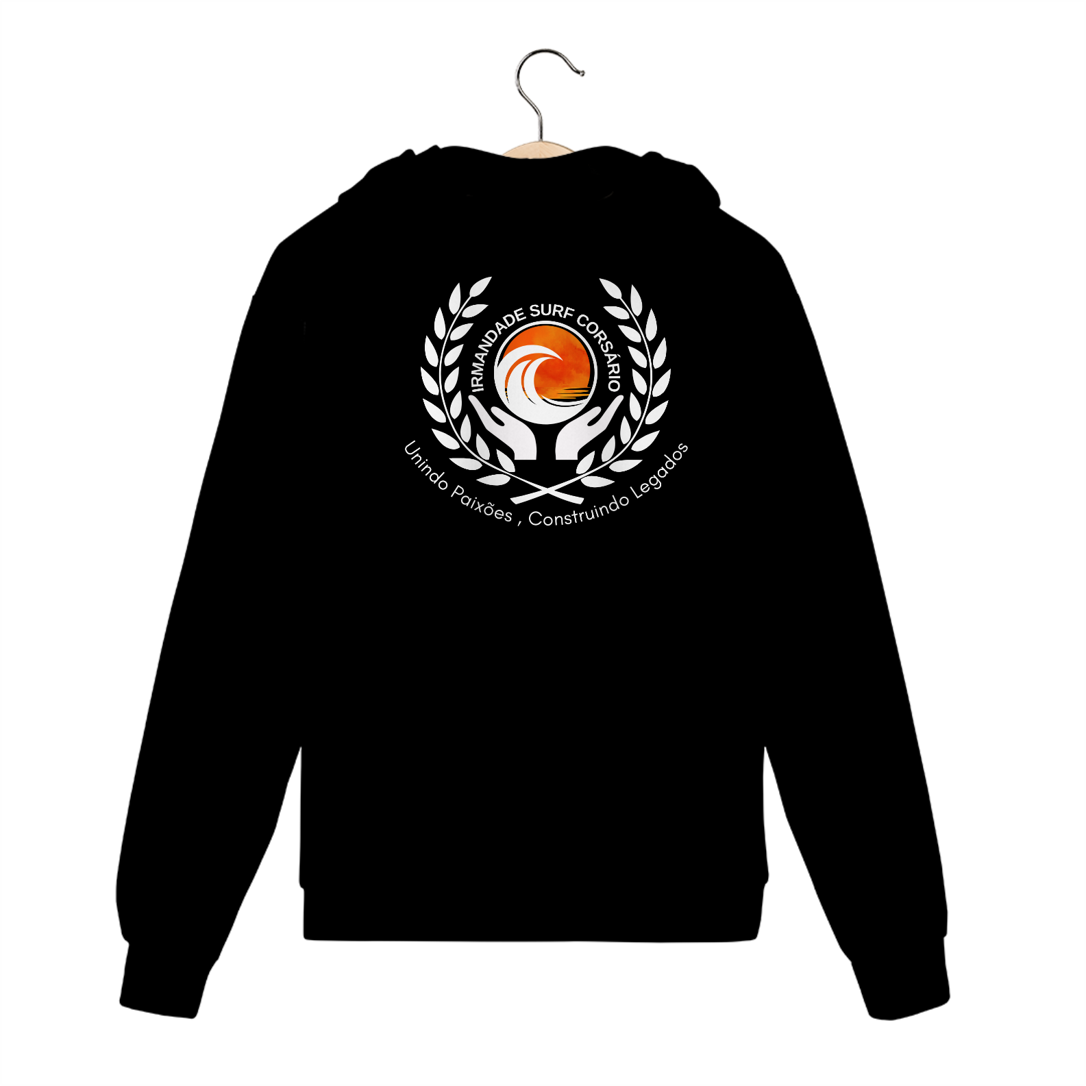 Nome do produto: Moletom com ziper Irmandade Surf Brasil