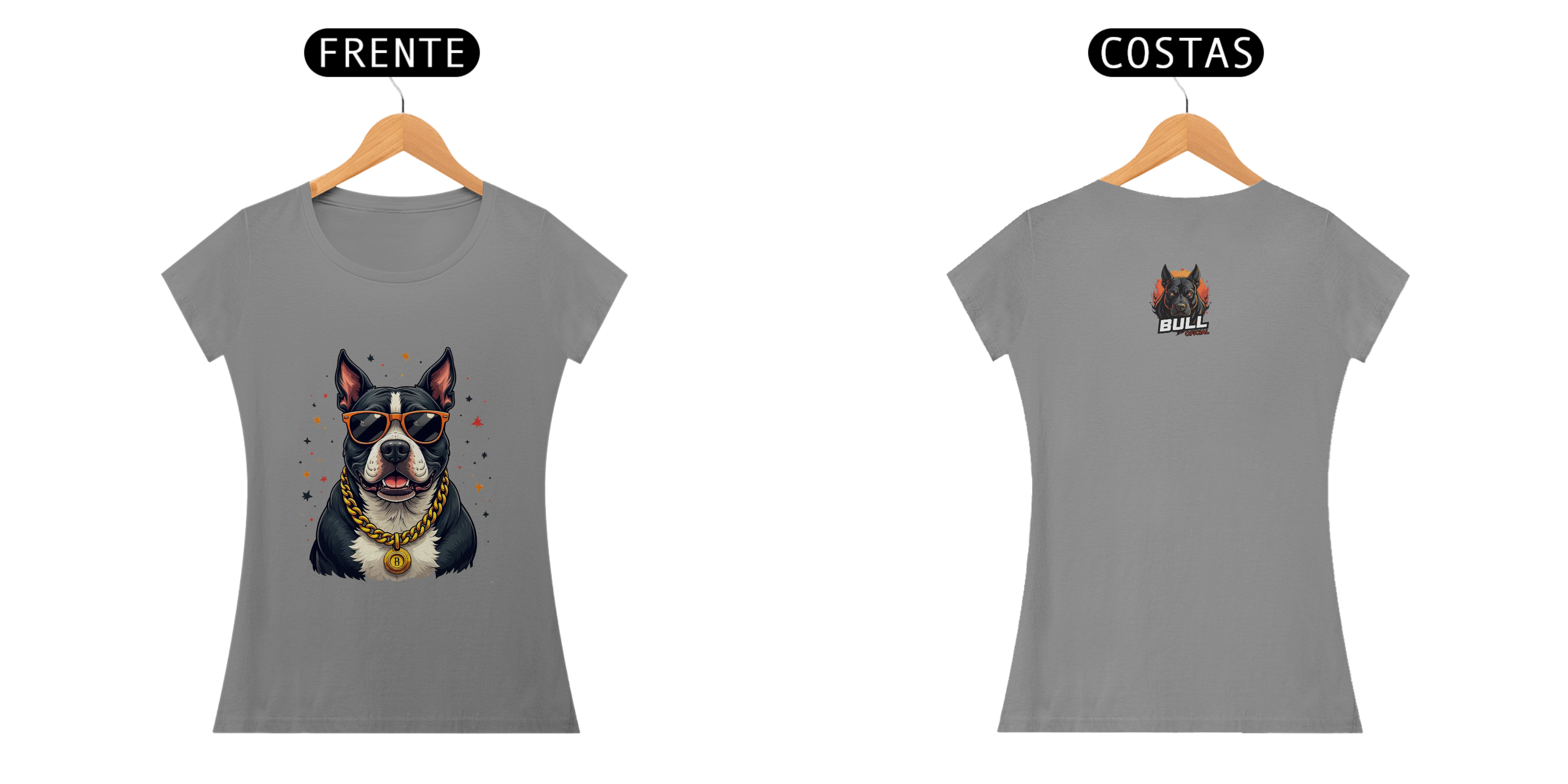 Camiseta Pitbull Style – O Brabo de Óculos - FEMININA