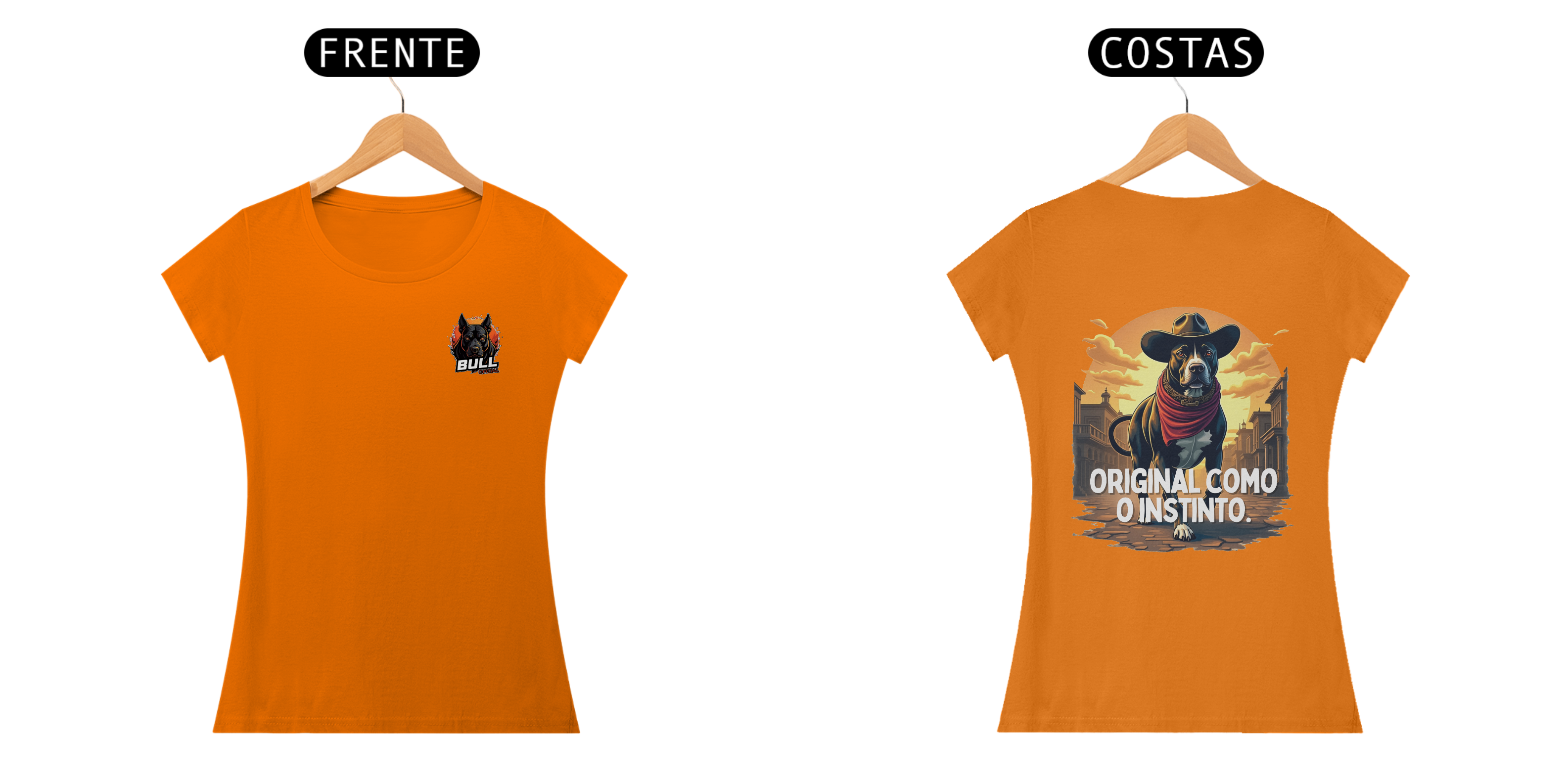 Camiseta Feminina Bull – Autêntica no Estilo Cowboy