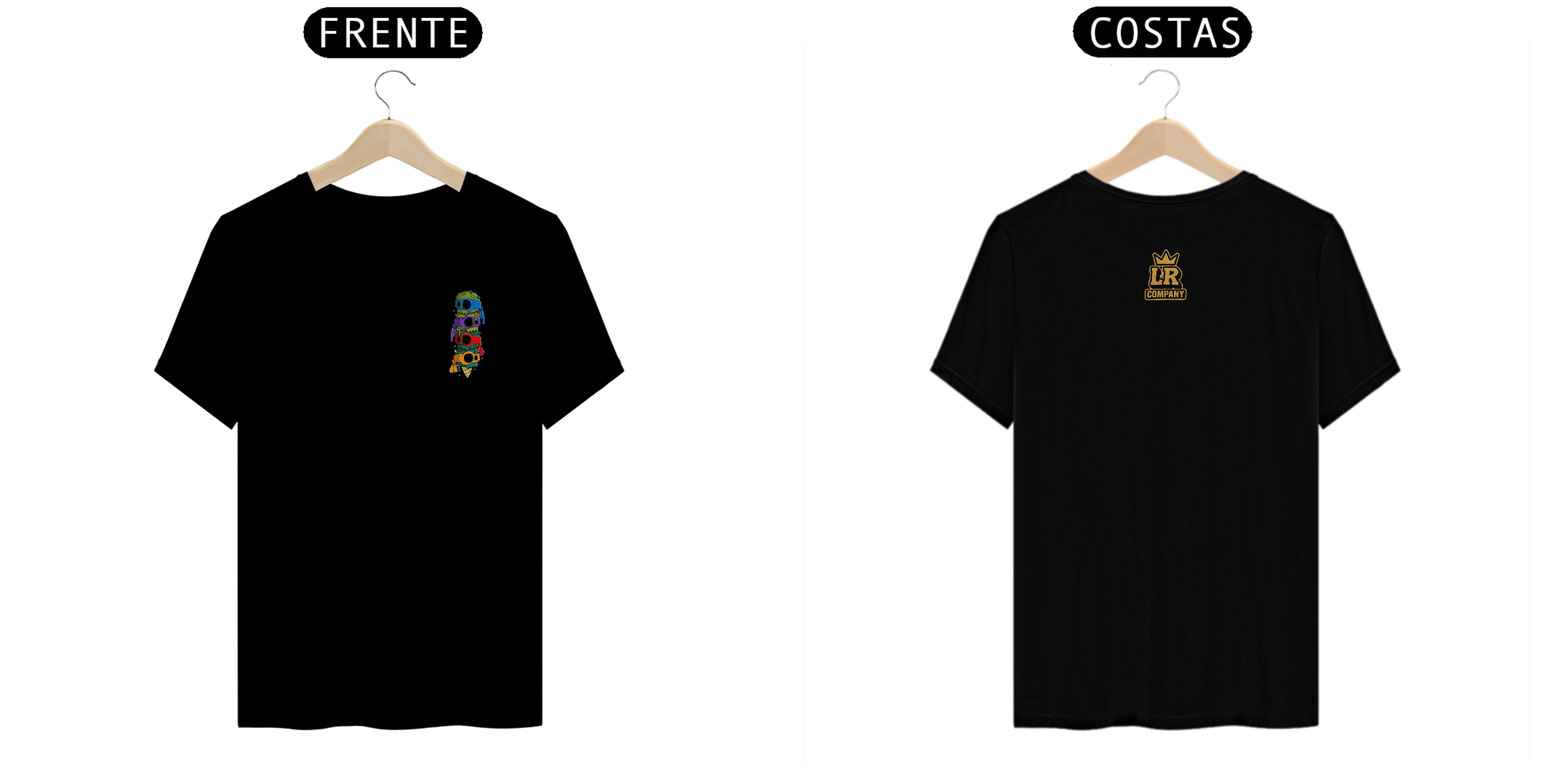 tshirt streetwear caveira LRCOMPANY