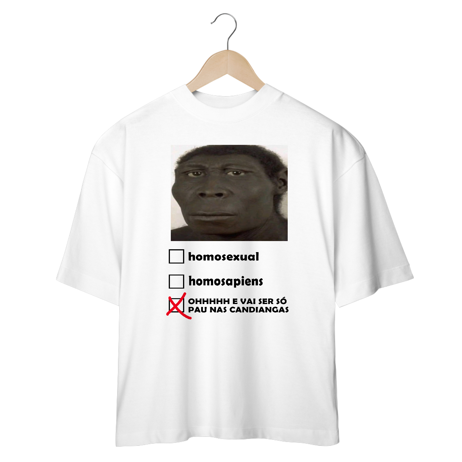 CAMISETA OVERSIZED - HOMOSAPIENS BRANCO