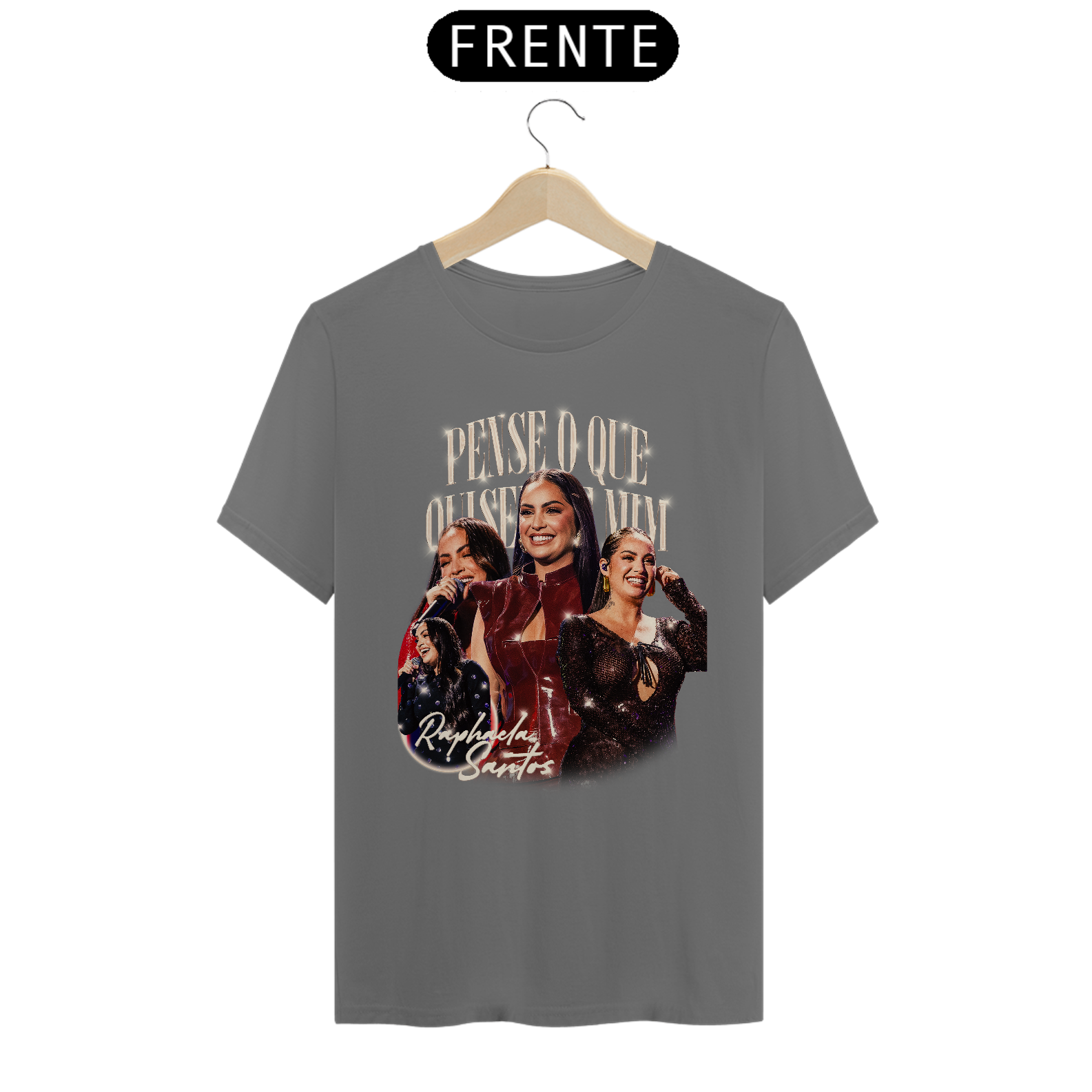 Camisa Exclusiva Raphaela Santos | Estampa “Pense o Que Quiser de Mim” | Edição Limitada