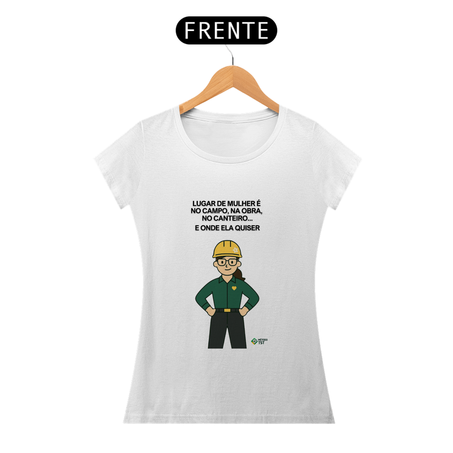 Nome do produto: CAMISA FEMININA TST - LUGAR DE MULHER