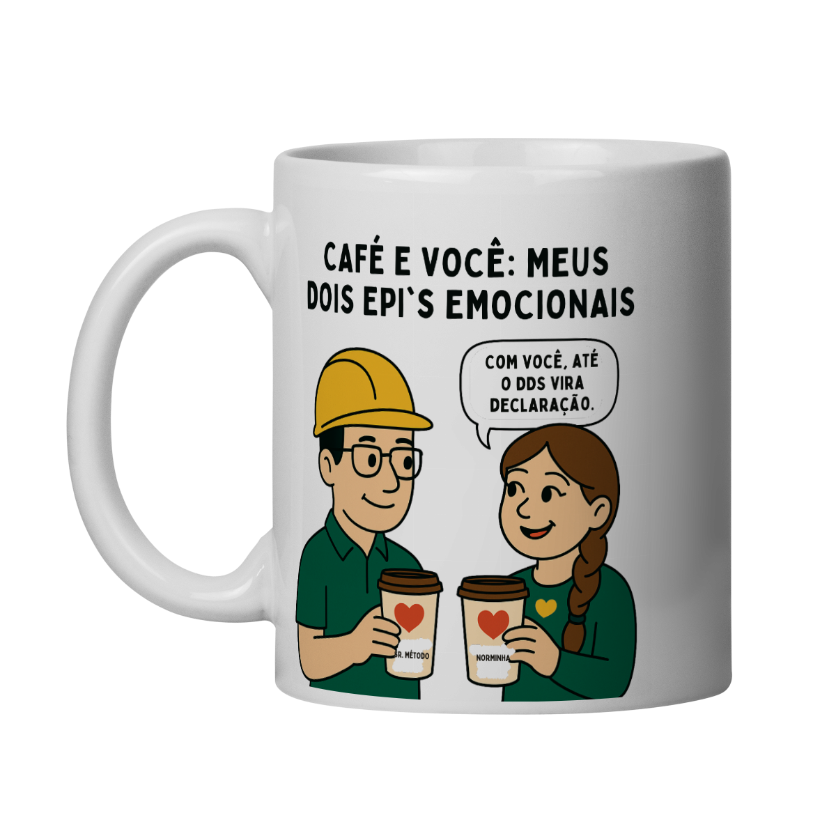 CANECA DIA DOS NAMORADOS - ROUPA VERDE