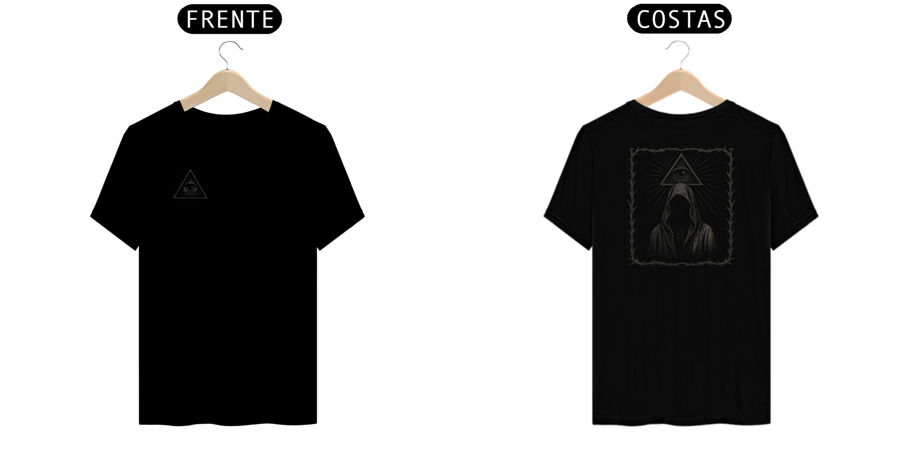 Camiseta Preta Illuminati | DarkStore 