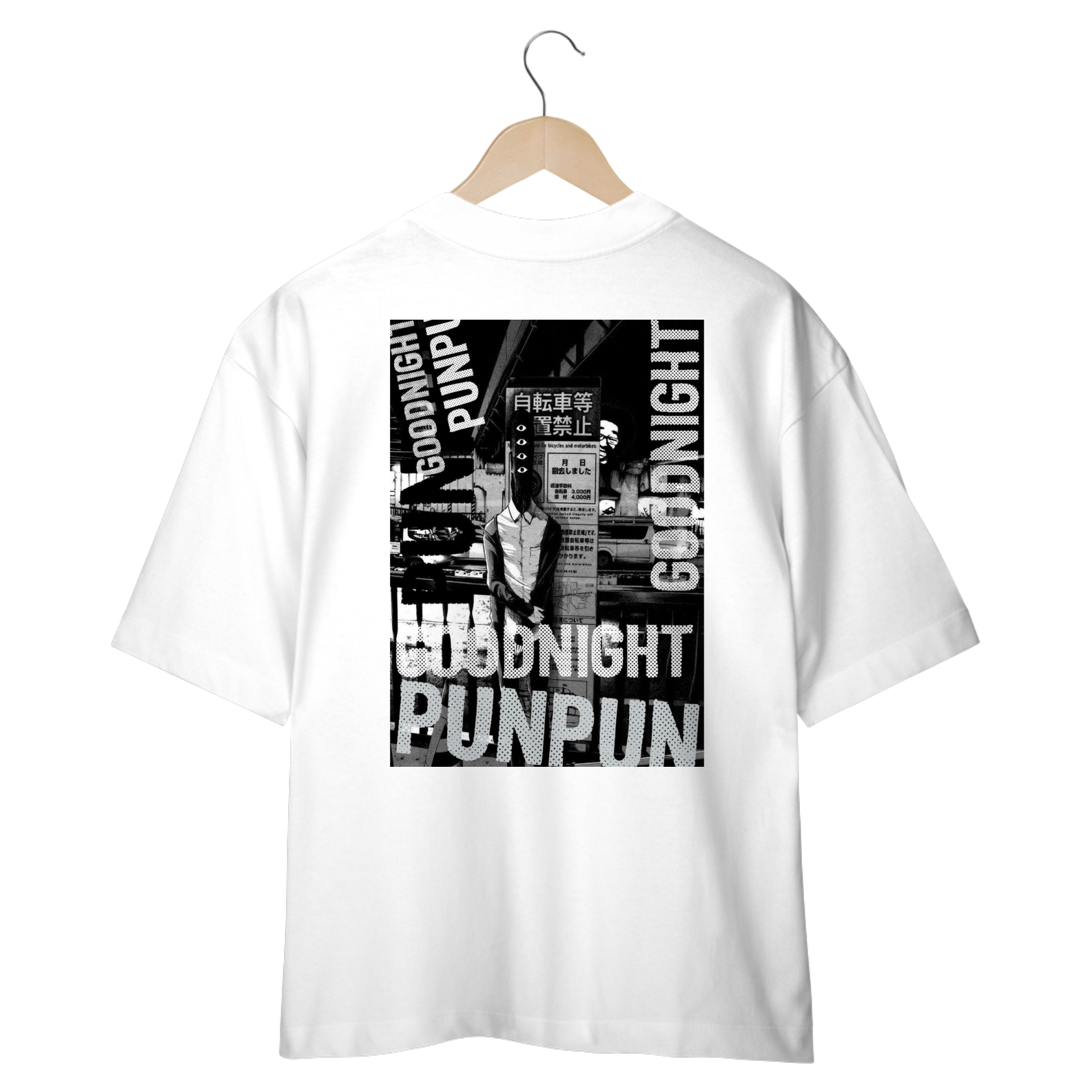 Camisa oversized-boa noite punpun