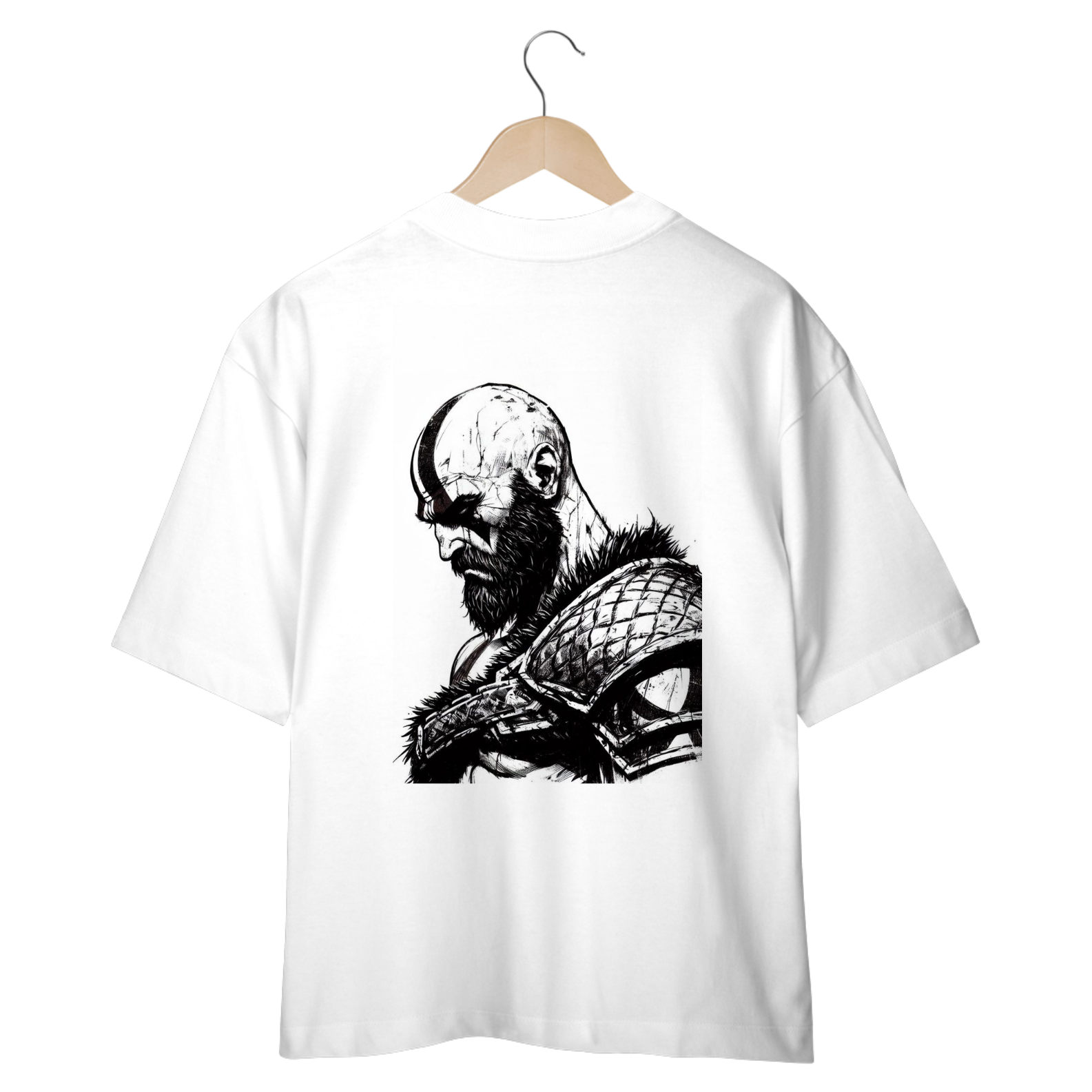 Camisa oversized geek-Kratos-God Of War