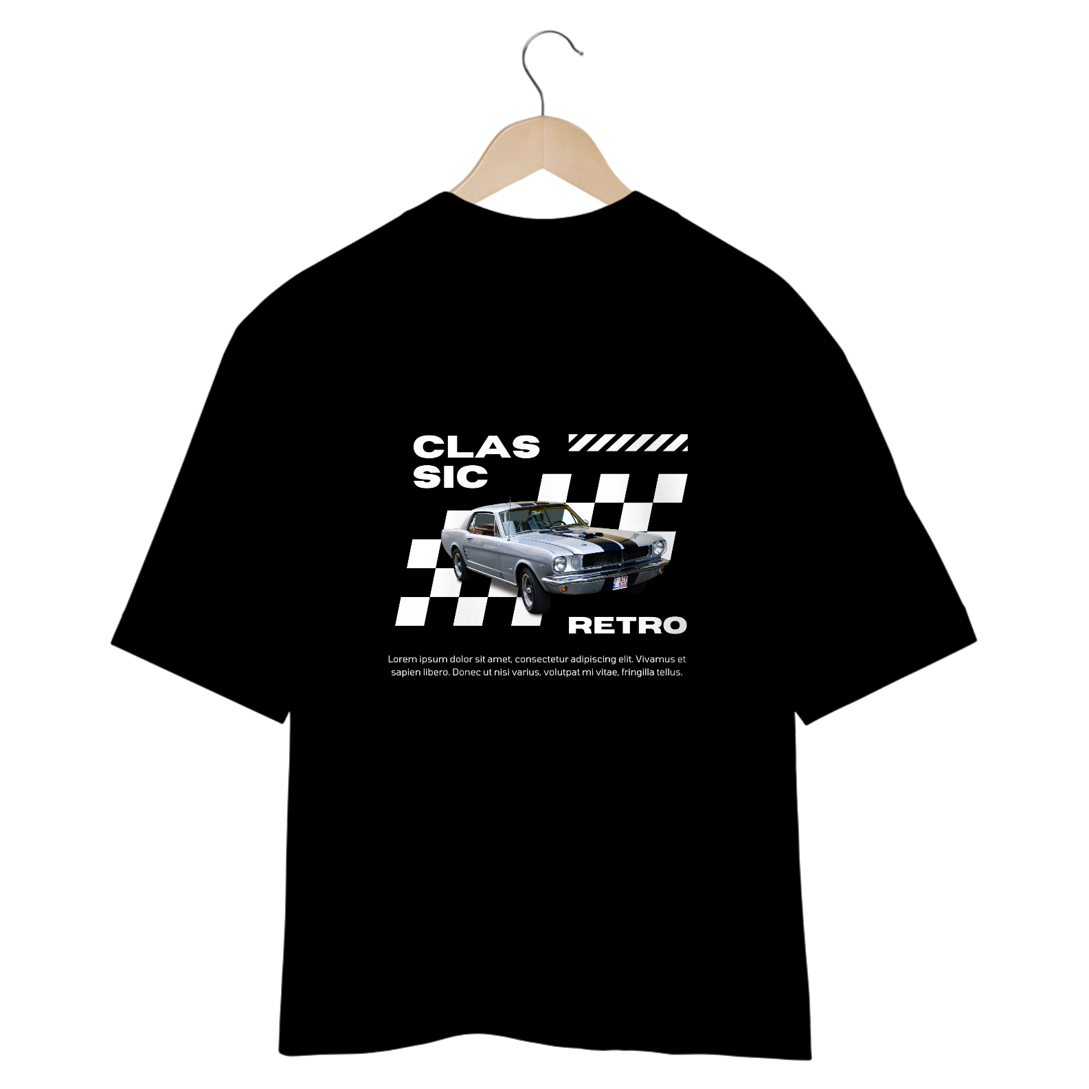 Camisa Oversized-Carro-Retrô-Gearhead
